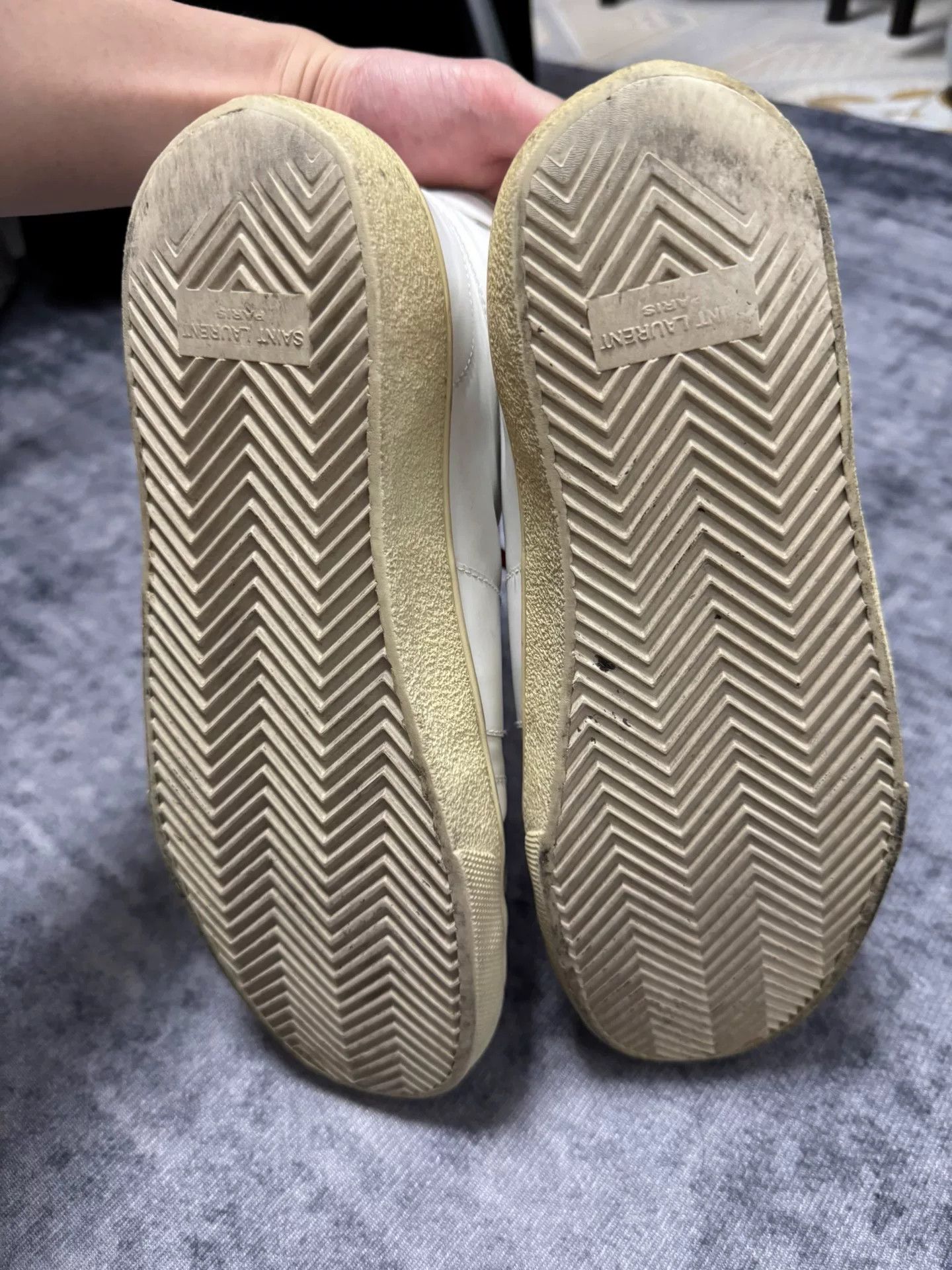 Saint Laurent Paris Saint Laurent High-Top Sneakers with Studs Size US 8.5 / EU 41-42 - 7 Thumbnail