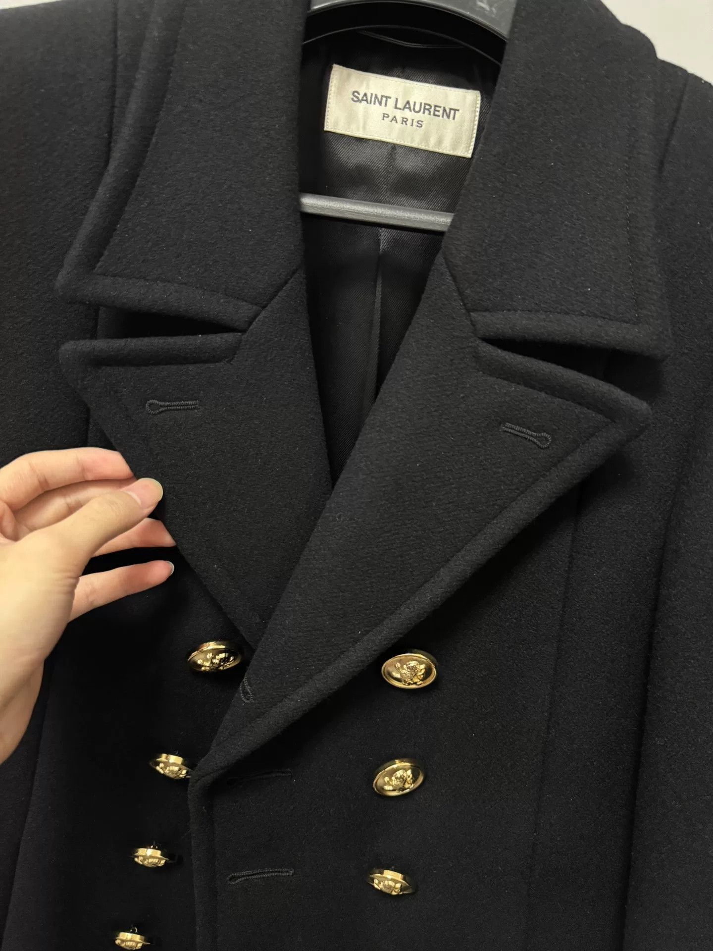 Saint Laurent Paris Saint Laurent Double-Breasted Coat Size US M / EU 48-50 / 2 - 4 Thumbnail