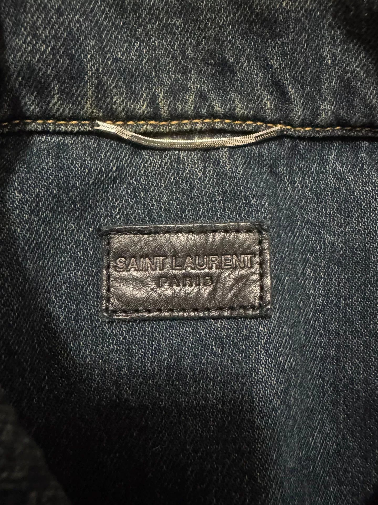 Saint Laurent Paris Vintage Saint Laurent Denim Jacket Size US L / EU 52-54 / 3 - 6 Thumbnail