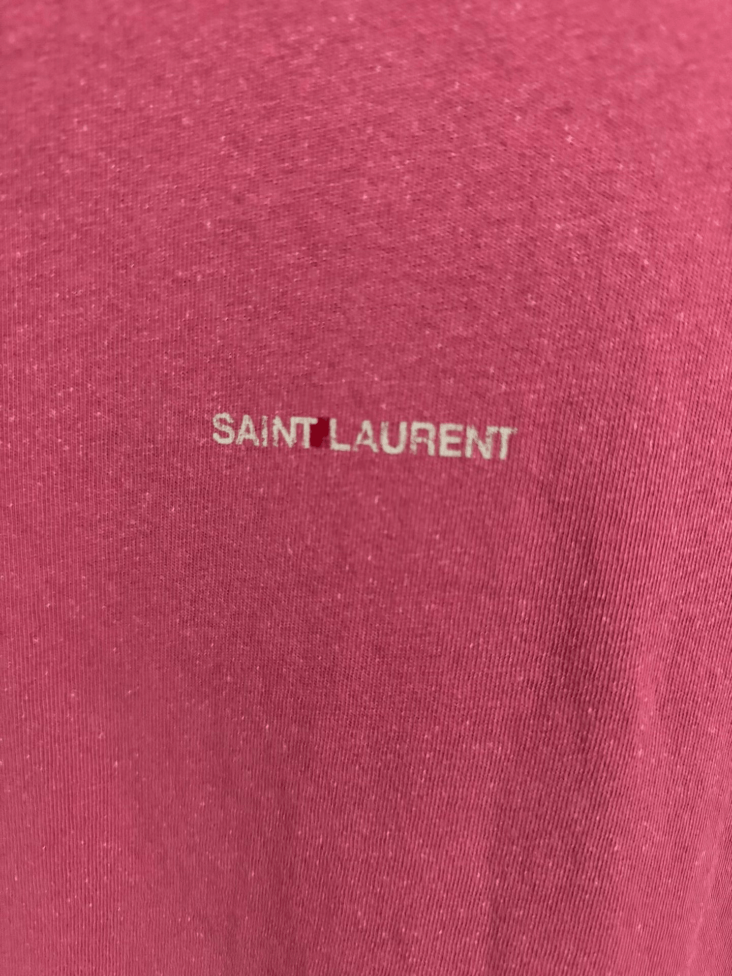 Saint Laurent Paris Saint Laurent Pink Logo T-Shirt Size S / US 4 / IT 40 - 3 Thumbnail