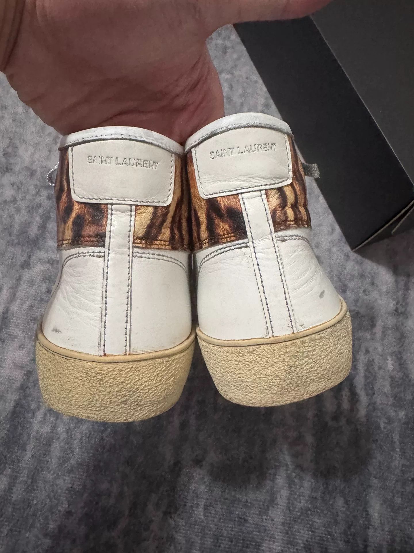 Saint Laurent Paris Saint Laurent High-Top Sneakers Size US 7 / EU 40 - 3 Thumbnail