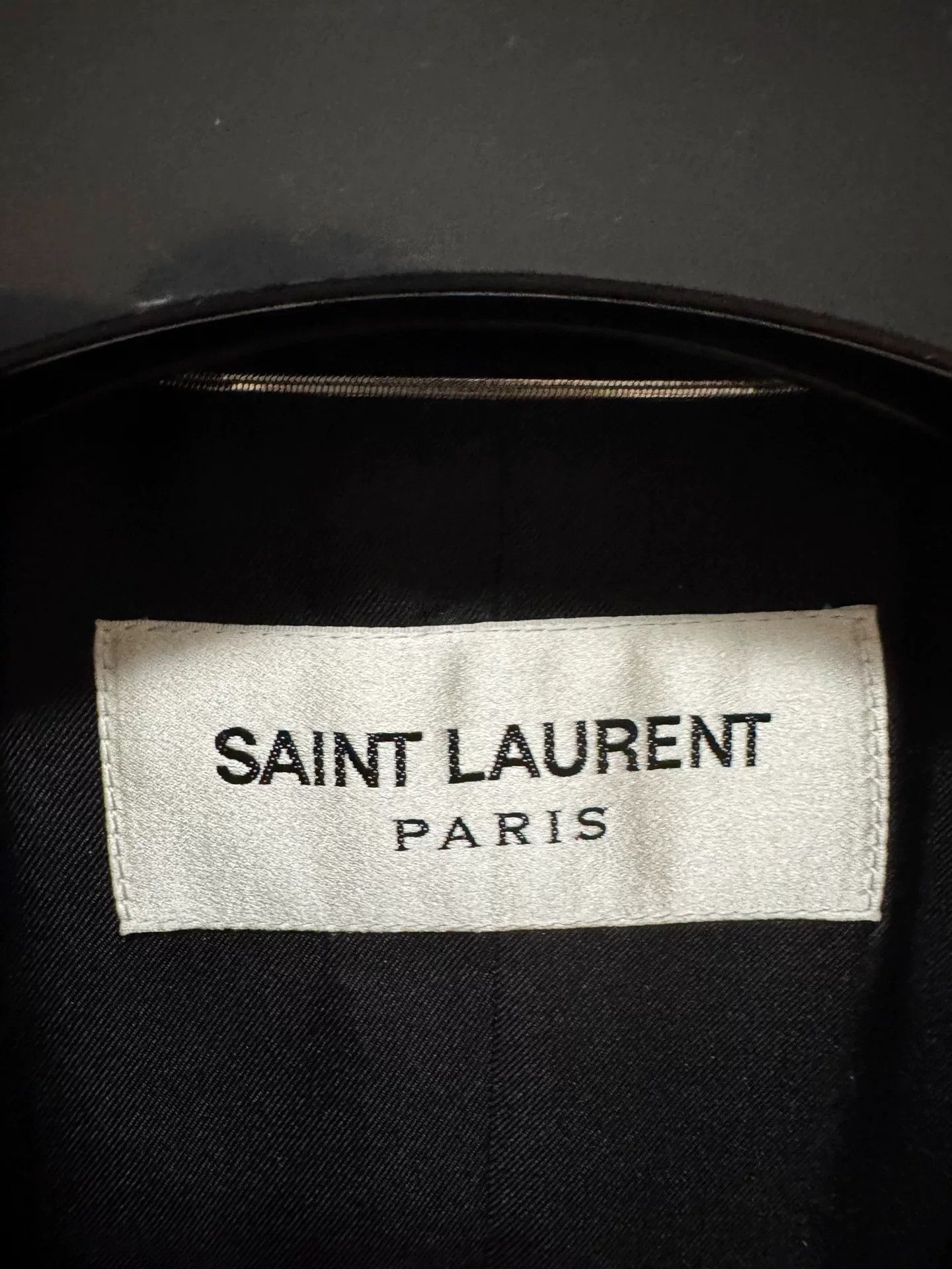 Saint Laurent Paris Saint Laurent Black Double-Breasted Coat Size US S / EU 44-46 / 1 - 5 Thumbnail