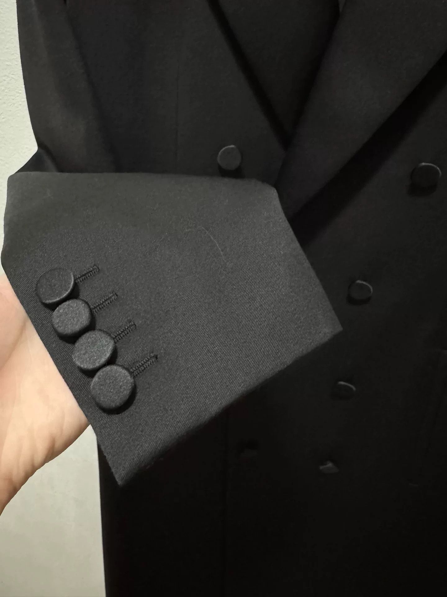 Saint Laurent Paris Saint Laurent Black Double-Breasted Coat Size US S / EU 44-46 / 1 - 4 Thumbnail