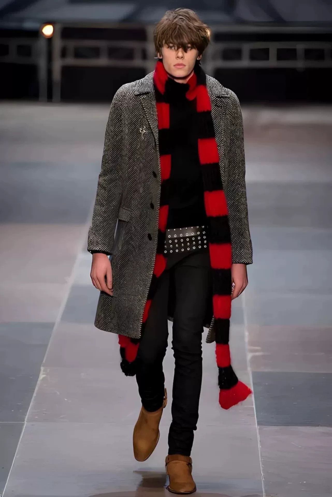 Yves Saint Laurent Saint Laurent Wool Houndstooth Coat Size US M / EU 48-50 / 2 - 9 Thumbnail