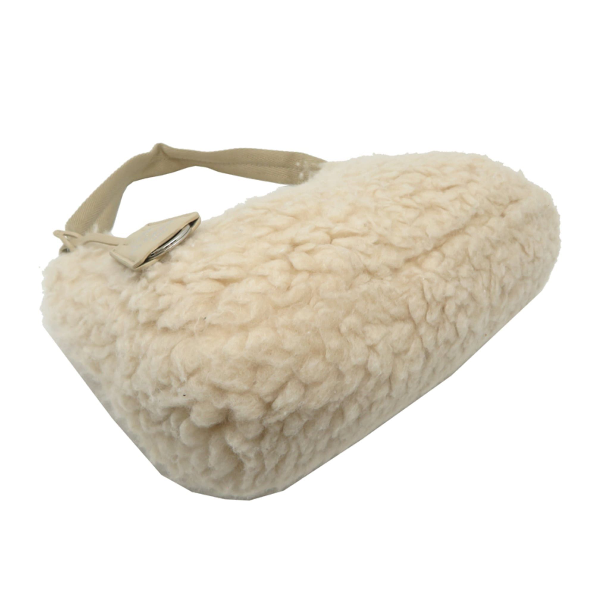 Prada Prada Women's Handbag 1NE515 Silk White Size ONE SIZE - 3 Thumbnail
