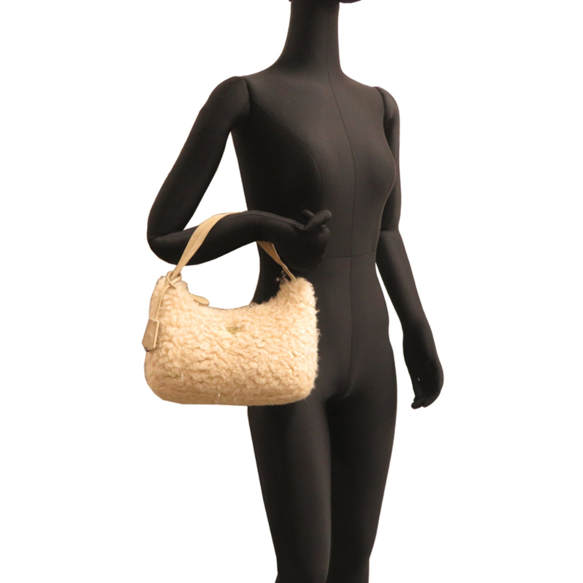 Prada Prada Women's Handbag 1NE515 Silk White Size ONE SIZE - 8 Thumbnail