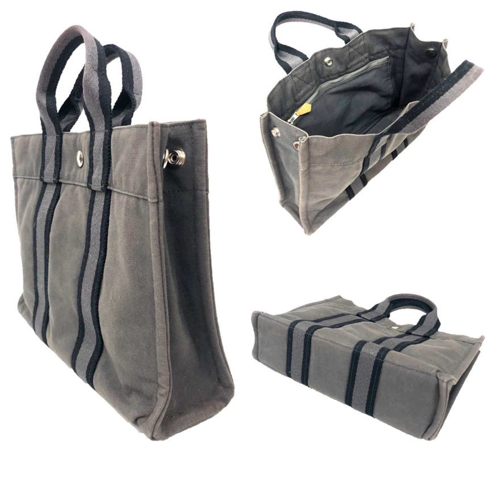 Hermes HERMES Foul Tote PM Bag, Hand Tote, Gray Canvas Size ONE SIZE - 2 Thumbnail