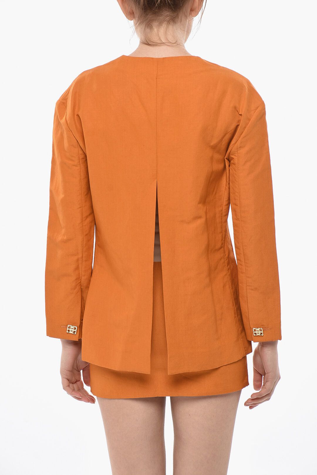 Givenchy Linen-Blend Shirt With Double Slits Size XS / US 0-2 / IT 36-38 - 2 Thumbnail