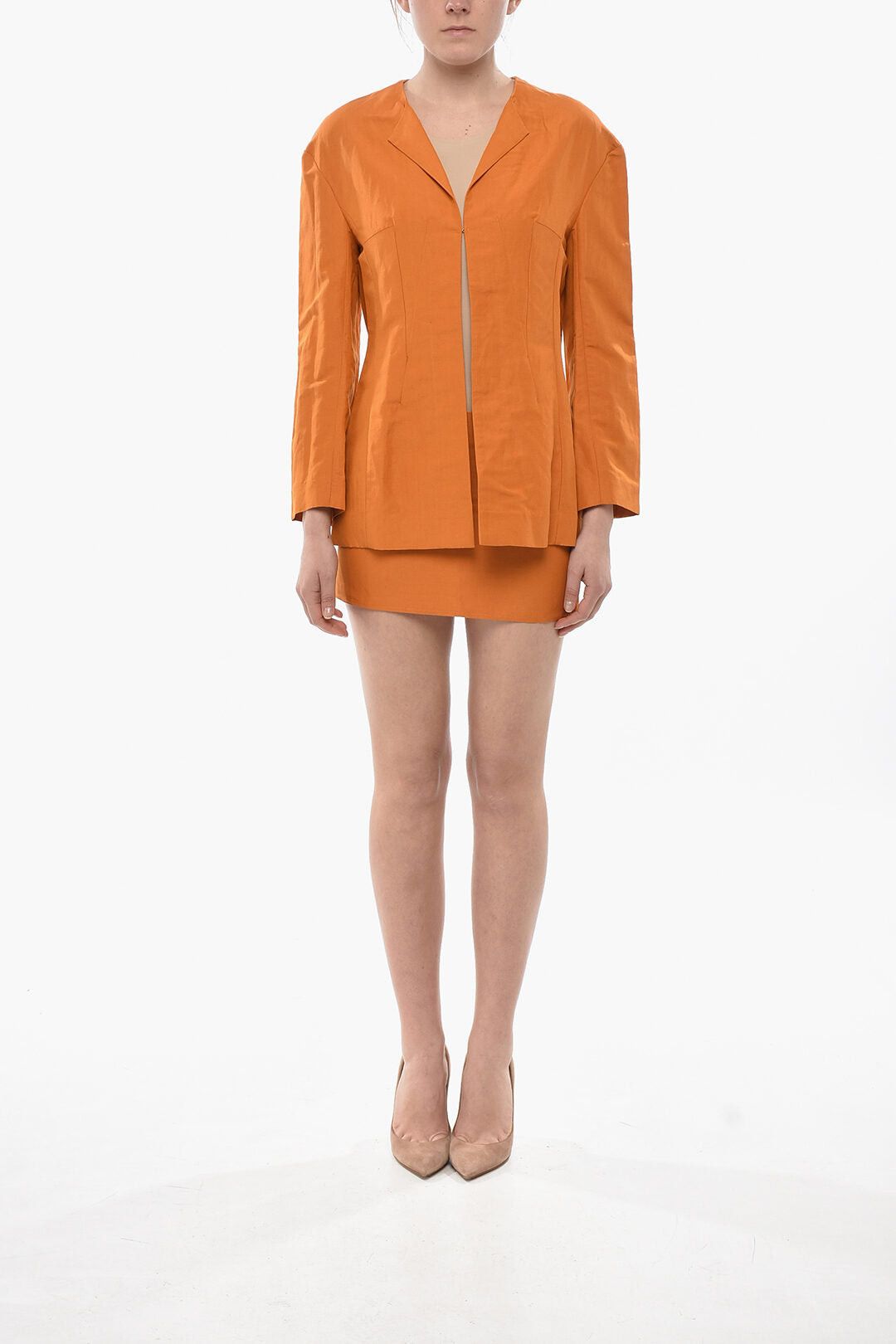 Givenchy Linen-Blend Shirt With Double Slits Size XS / US 0-2 / IT 36-38 - 4 Thumbnail