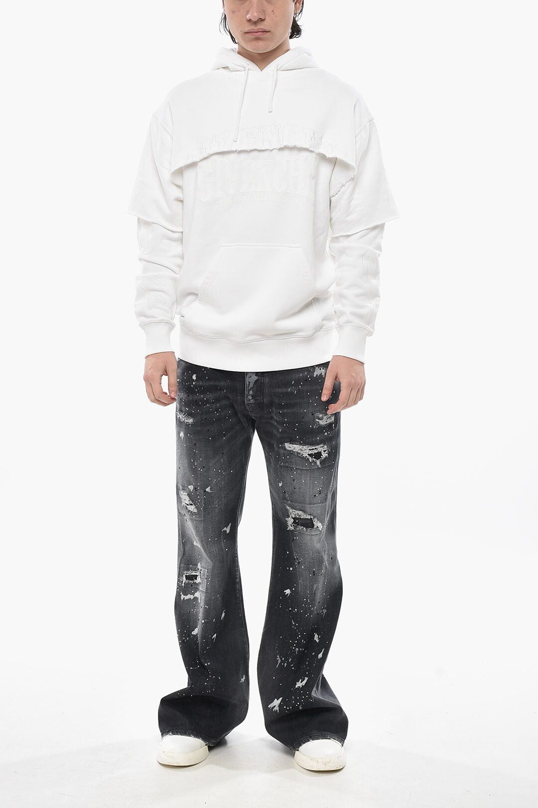 Givenchy Hoodie Sweatshirt COLLEGE in Double Fabric with Embroidery Size US XS / EU 42 / 0 - 4 Thumbnail