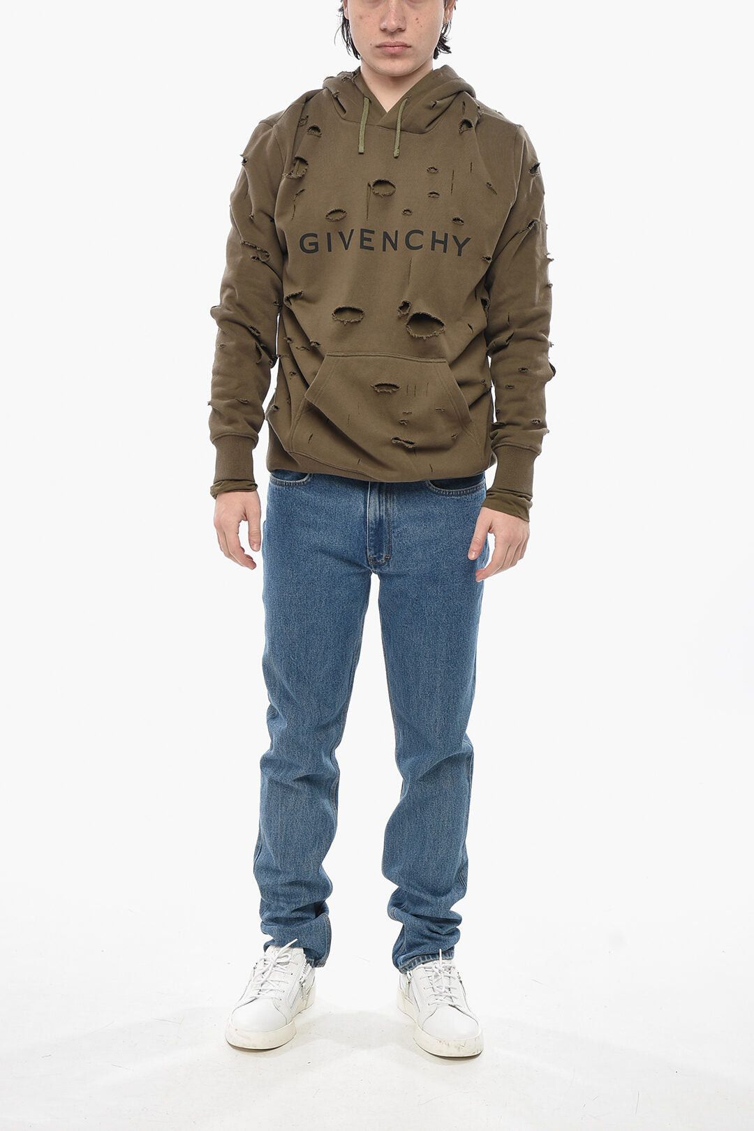 Givenchy Double-Fabric Hoodie with Cut-Out Design Size US XS / EU 42 / 0 - 4 Thumbnail