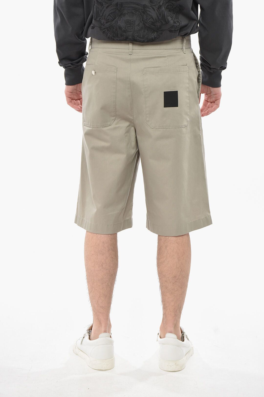 Givenchy Cotton-Blend Chino Shorts with Concealed Closure Size US 31 - 2 Thumbnail