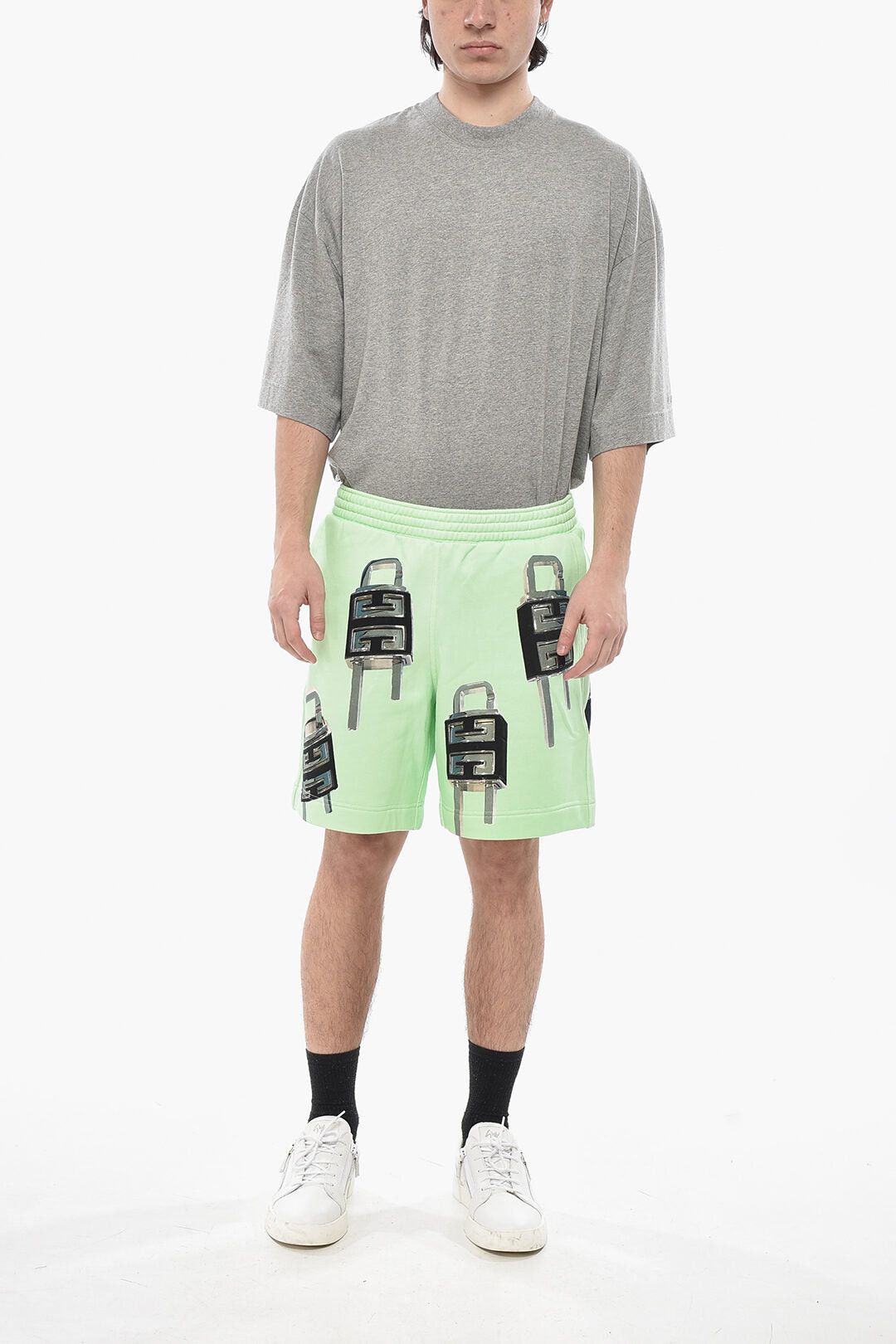 Givenchy Brushed Cotton Shorts LOCK with Print Size US 32 / EU 48 - 4 Thumbnail