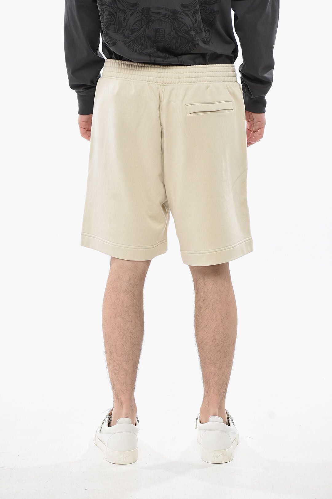 Givenchy Brushed Cotton Shorts with Terry Logo Size US 33 - 2 Thumbnail