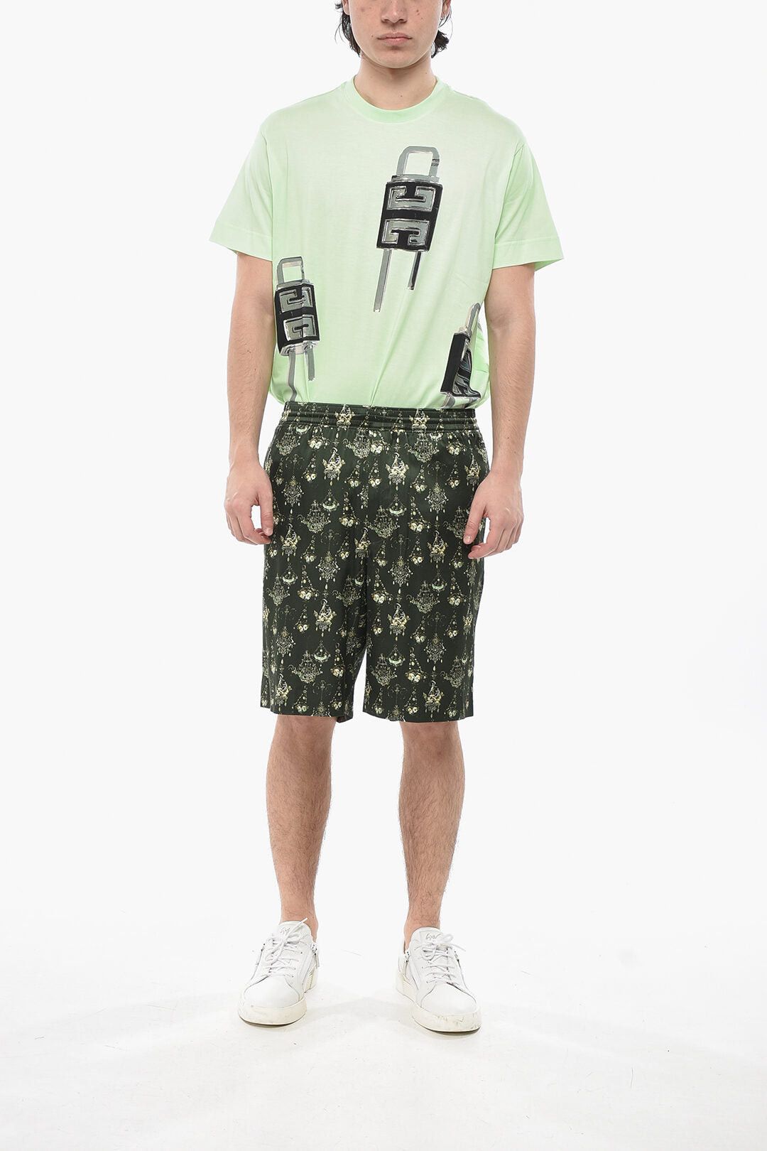 Givenchy 4-Pocket CHANDELIER Silk Shorts Size US 33 - 4 Thumbnail
