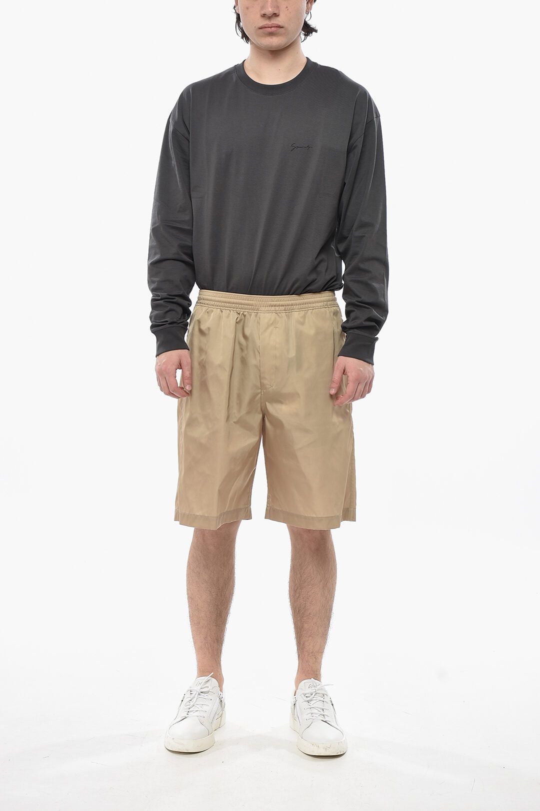 Givenchy 4-Pocket Nylon Shorts With Elasticated Waist Size US 34 / EU 50 - 4 Thumbnail