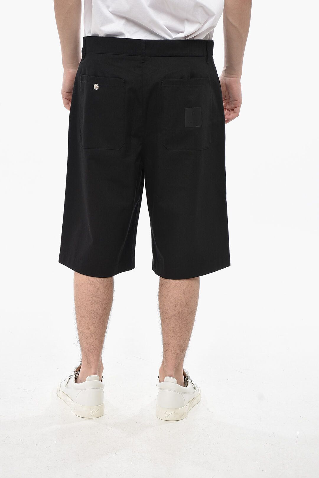 Givenchy Cotton-Blend Chino Shorts With Belt Loops Size US 34 / EU 50 - 2 Thumbnail