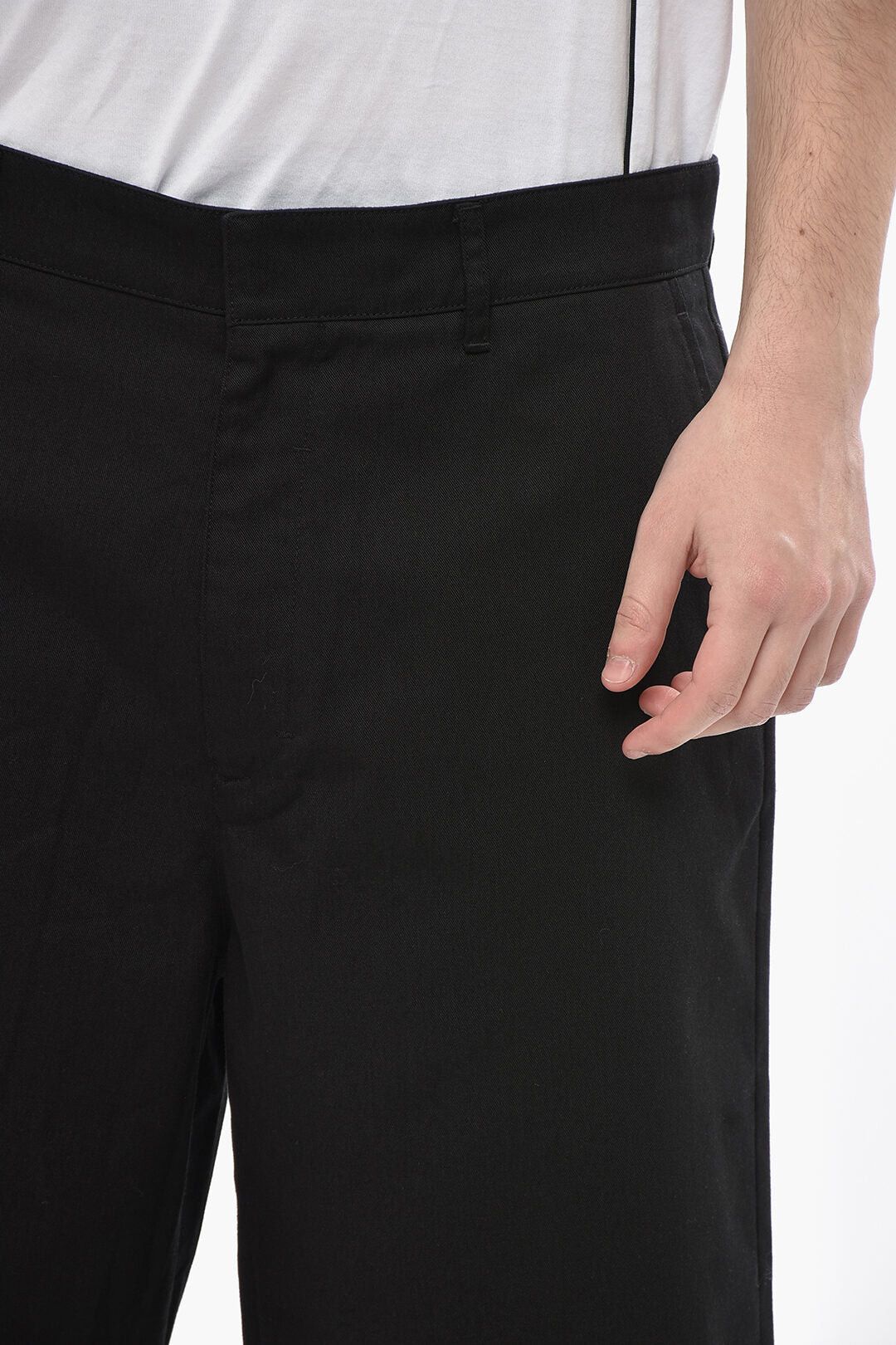Givenchy Cotton-Blend Chino Shorts With Belt Loops Size US 34 / EU 50 - 3 Thumbnail