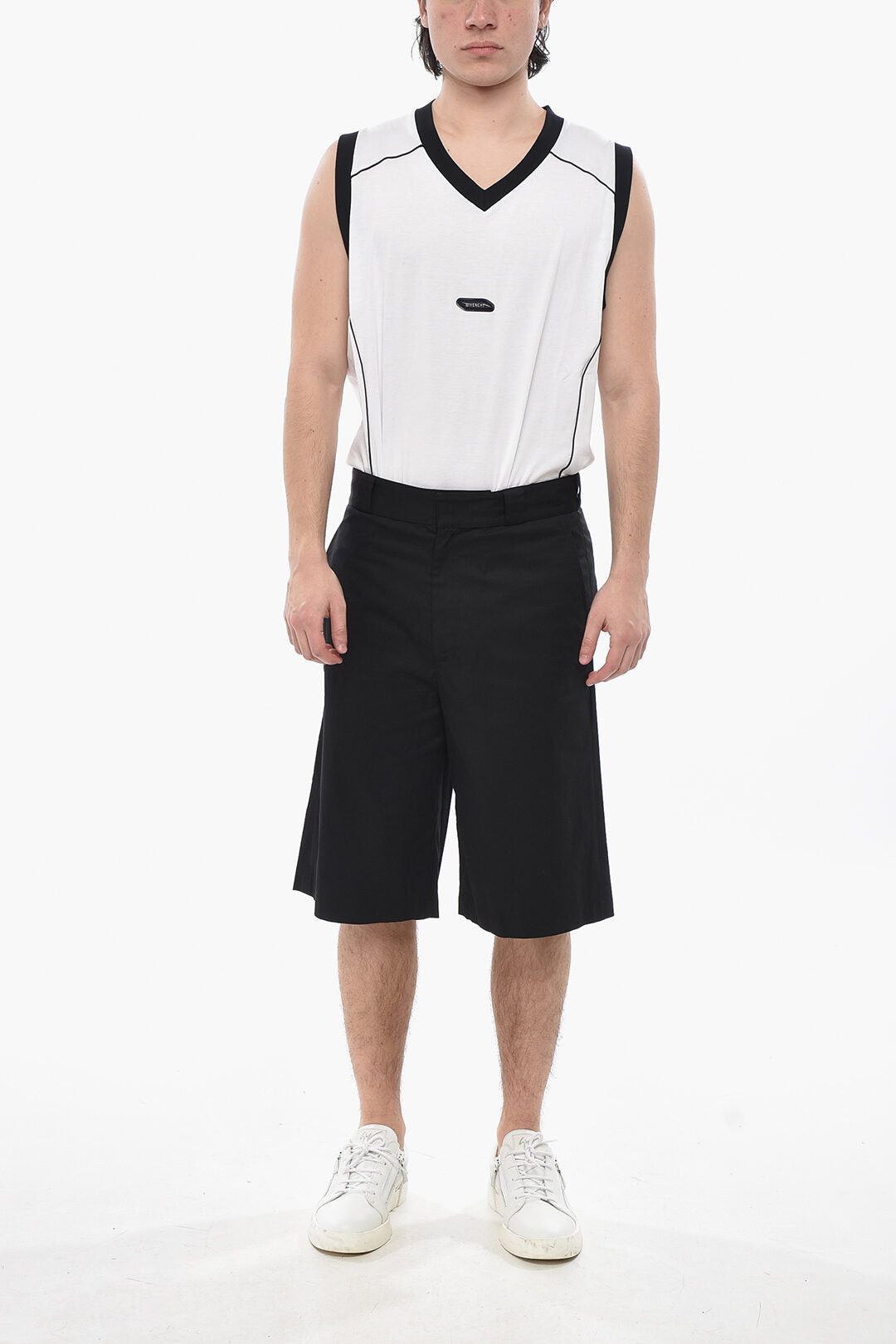 Givenchy Stretch Cotton Chino Shorts With Concealed Closure Size US 30 / EU 46 - 4 Thumbnail