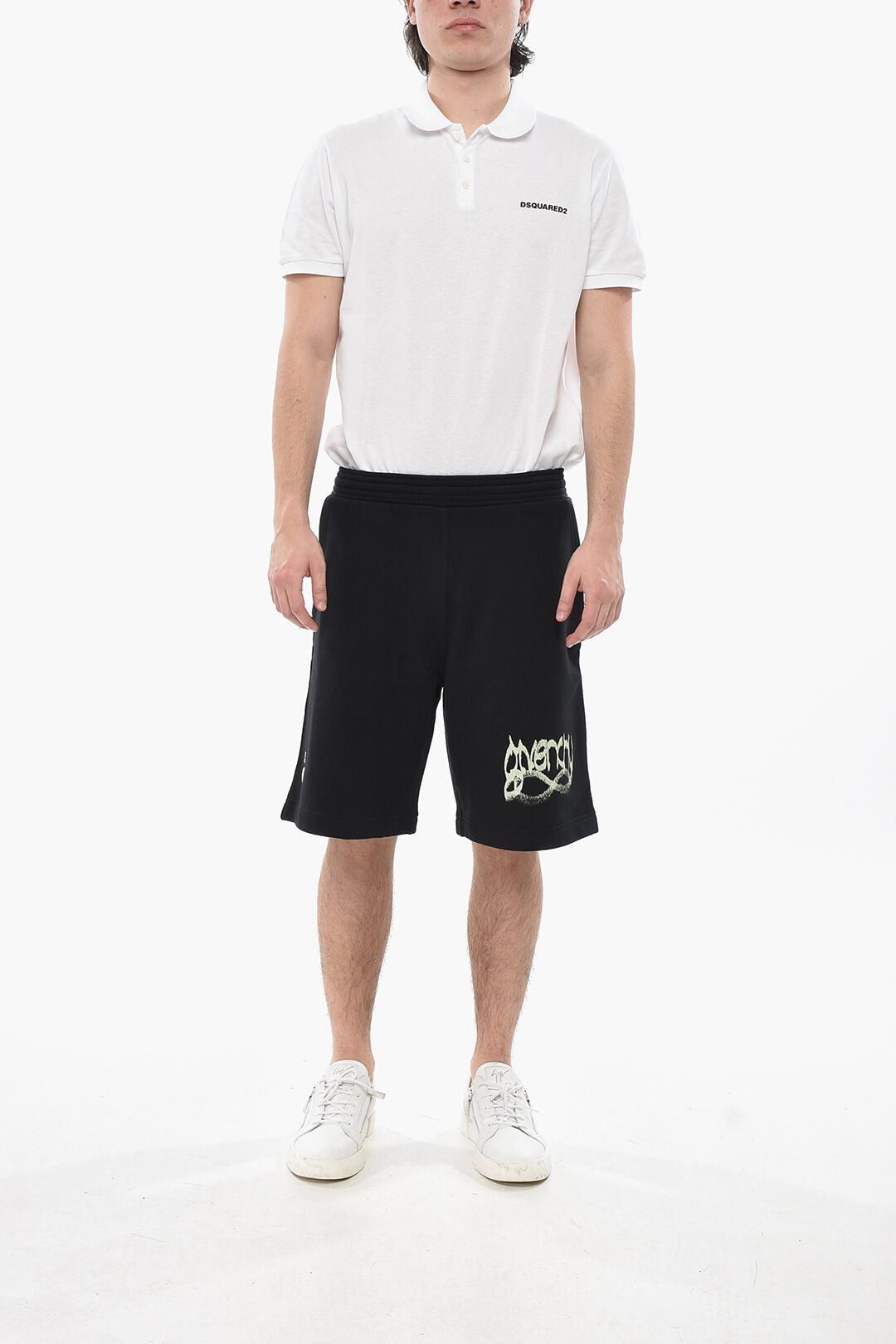 Givenchy Brushed Cotton Shorts GRAFFITI With Print Size US 31 - 4 Thumbnail