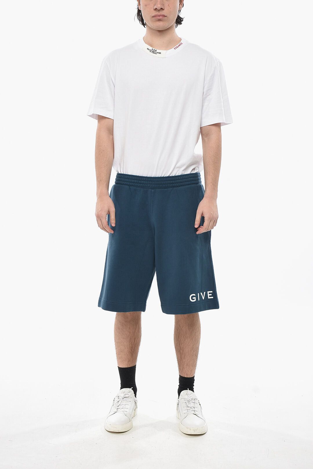 Givenchy Brushed-Jersey Shorts With Printed Logo Size US 33 - 4 Thumbnail