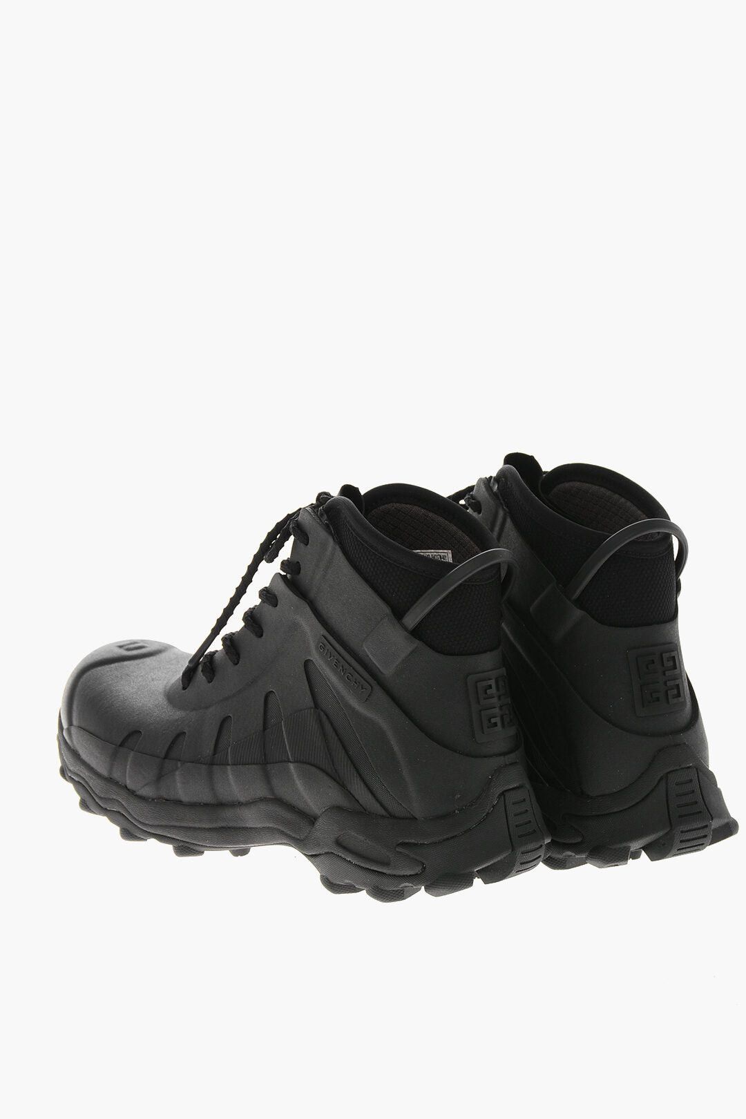 Givenchy Lace-Up Rubber Ankle Boots Size US 10 / EU 43 - 2 Thumbnail