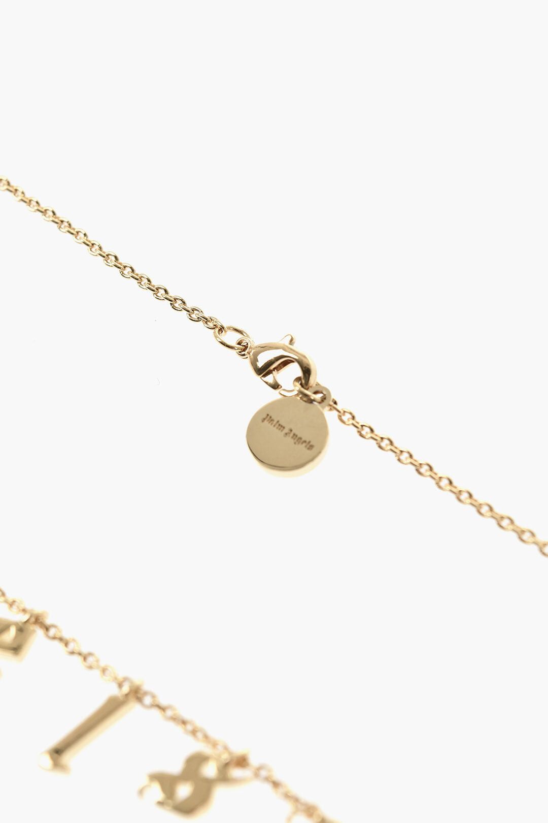 Palm Angels Gold-Effect Necklace with Logo Pendants Size ONE SIZE - 3 Thumbnail