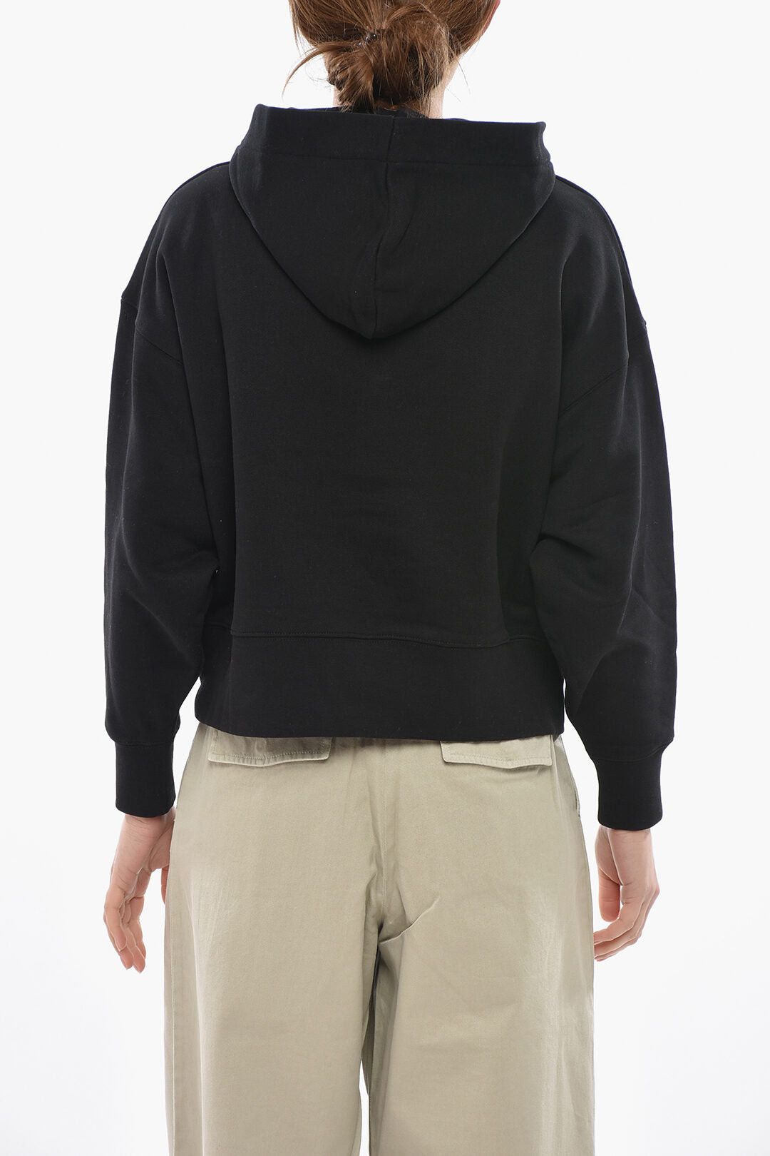 Palm Angels Brushed Cotton Hoodie COLLEGE PALM Size XXS / US 00 / IT 34 - 2 Thumbnail