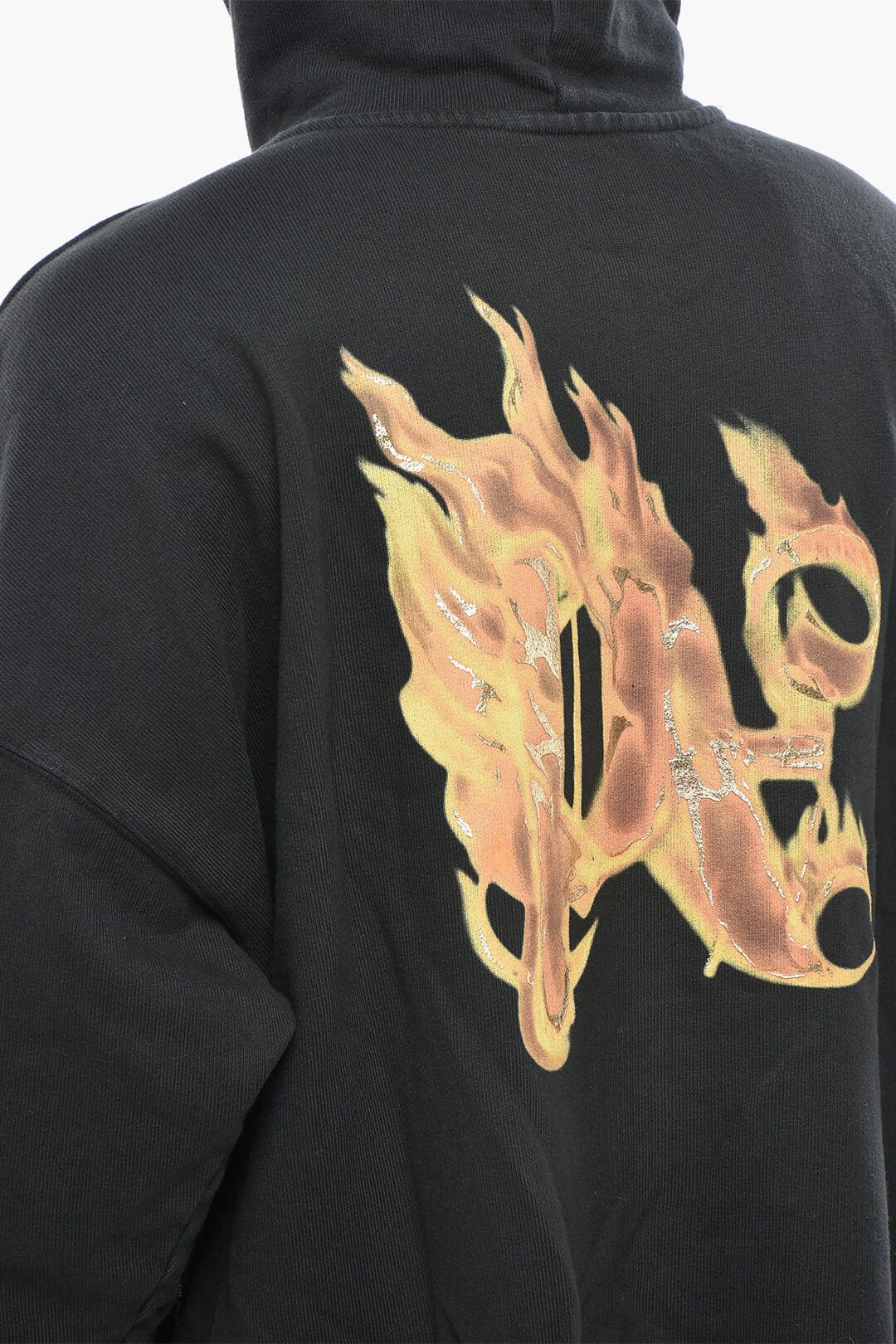 Palm Angels Brushed Cotton Hoodie BURNING MONOGRAM Size US XXL / EU 58 / 5 - 3 Thumbnail