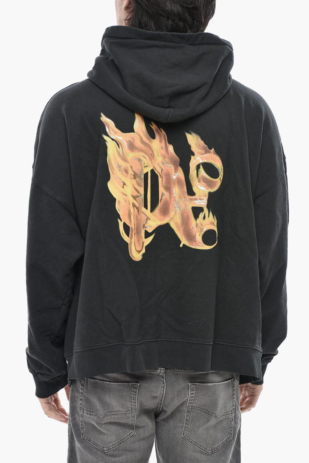 Palm Angels Brushed Cotton Hoodie BURNING MONOGRAM Size US XXL / EU 58 / 5 - 2 Thumbnail