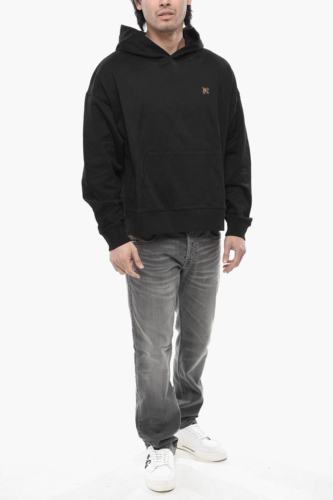 Palm Angels Cotton Hoodie MONOGRAM PIN With Front Pocket Size US M / EU 48-50 / 2 - 4 Thumbnail