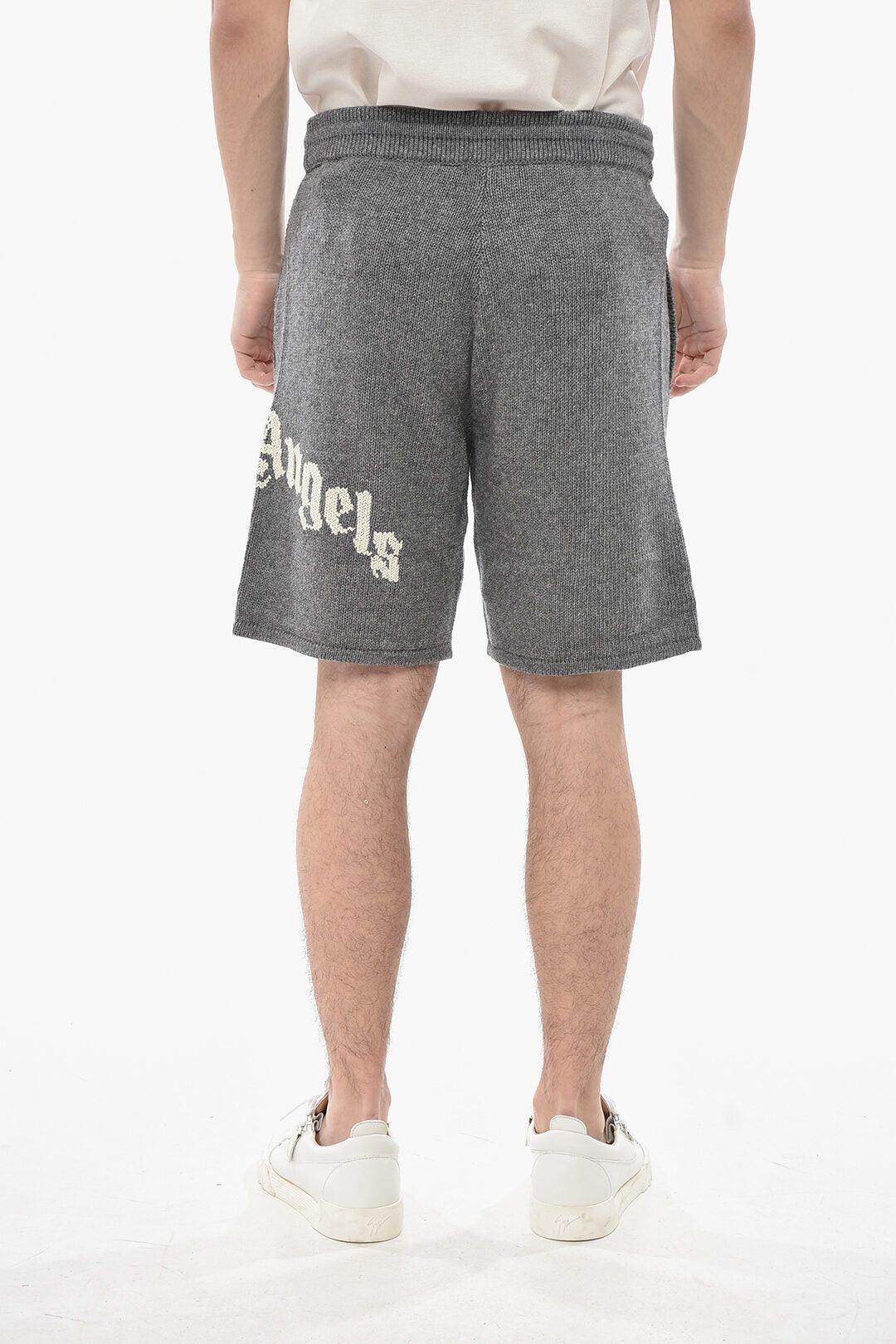 Palm Angels Knit Shorts With Elastic Waistband Size US 30 / EU 46 - 2 Thumbnail