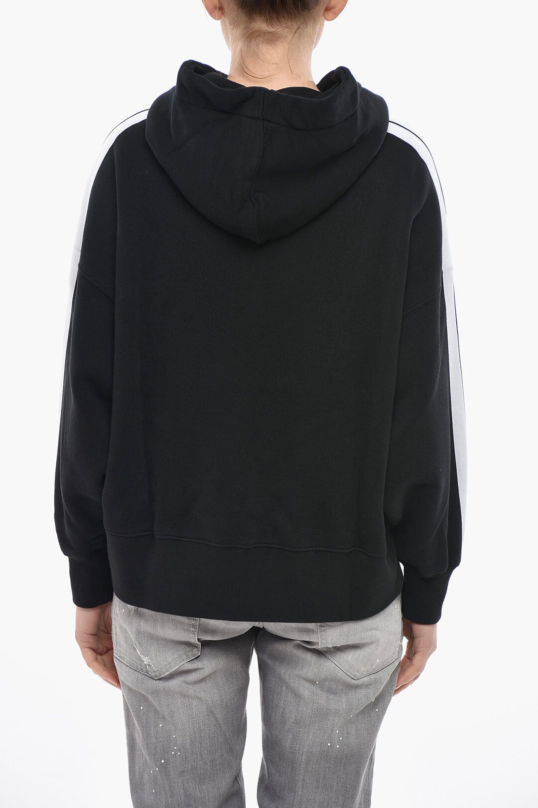 Palm Angels Brushed Cotton Hoodie with Contrast Band Size S / US 4 / IT 40 - 2 Thumbnail