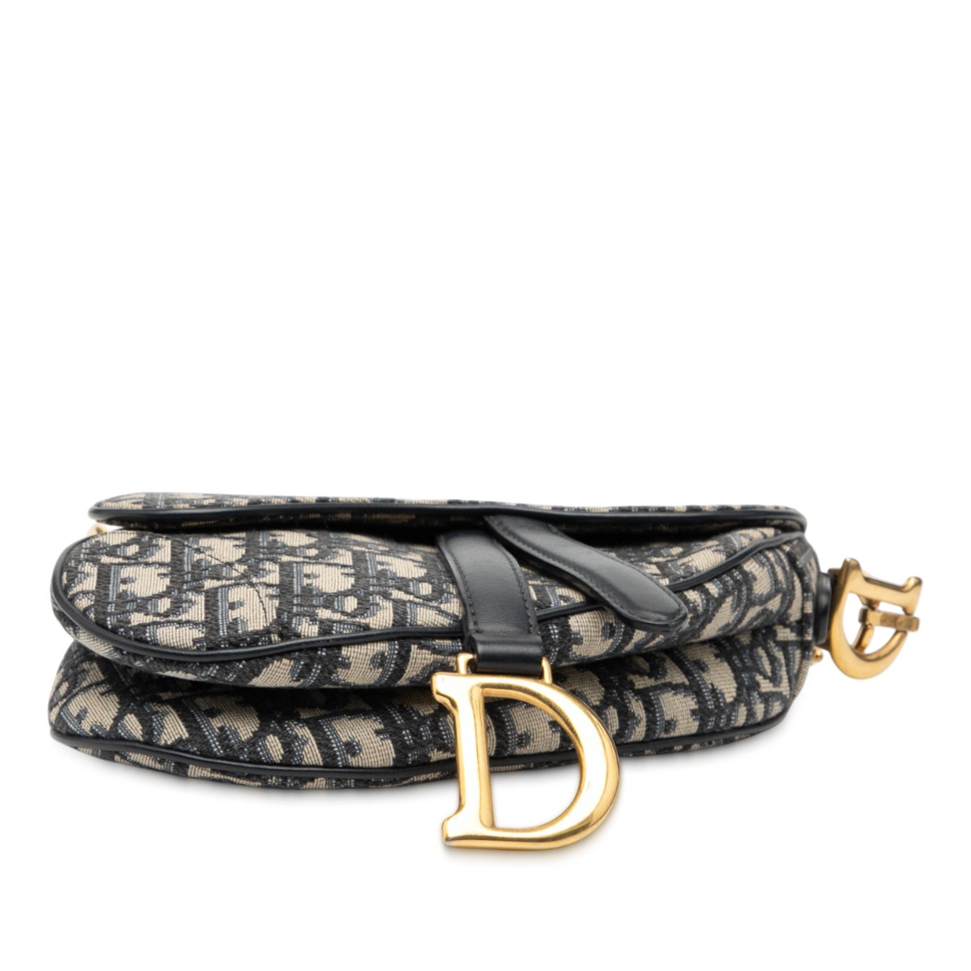 Dior Mini Oblique Canvas Saddle Bag Size ONE SIZE - 3 Thumbnail