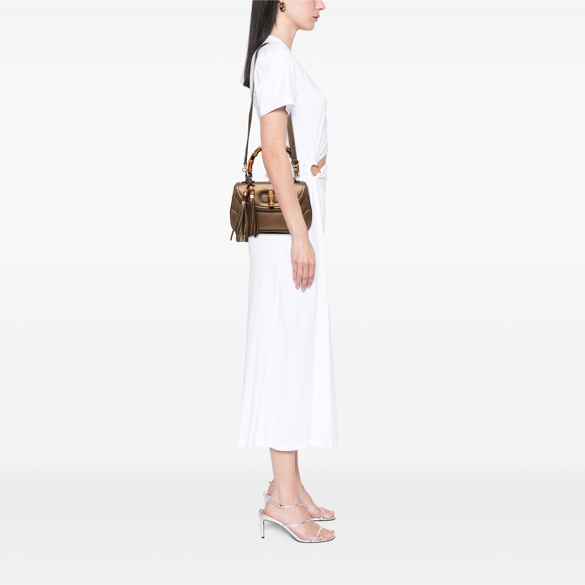 Gucci Medium Leather New Bamboo Satchel Size ONE SIZE - 7 Thumbnail