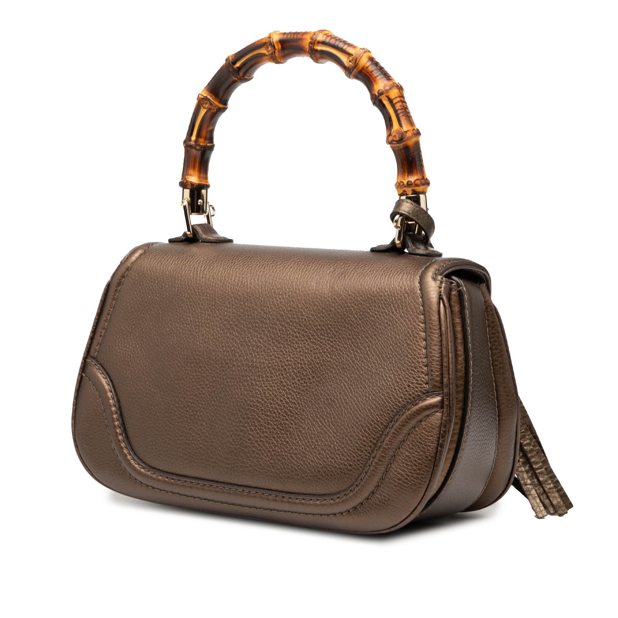 Gucci Medium Leather New Bamboo Satchel Size ONE SIZE - 2 Thumbnail