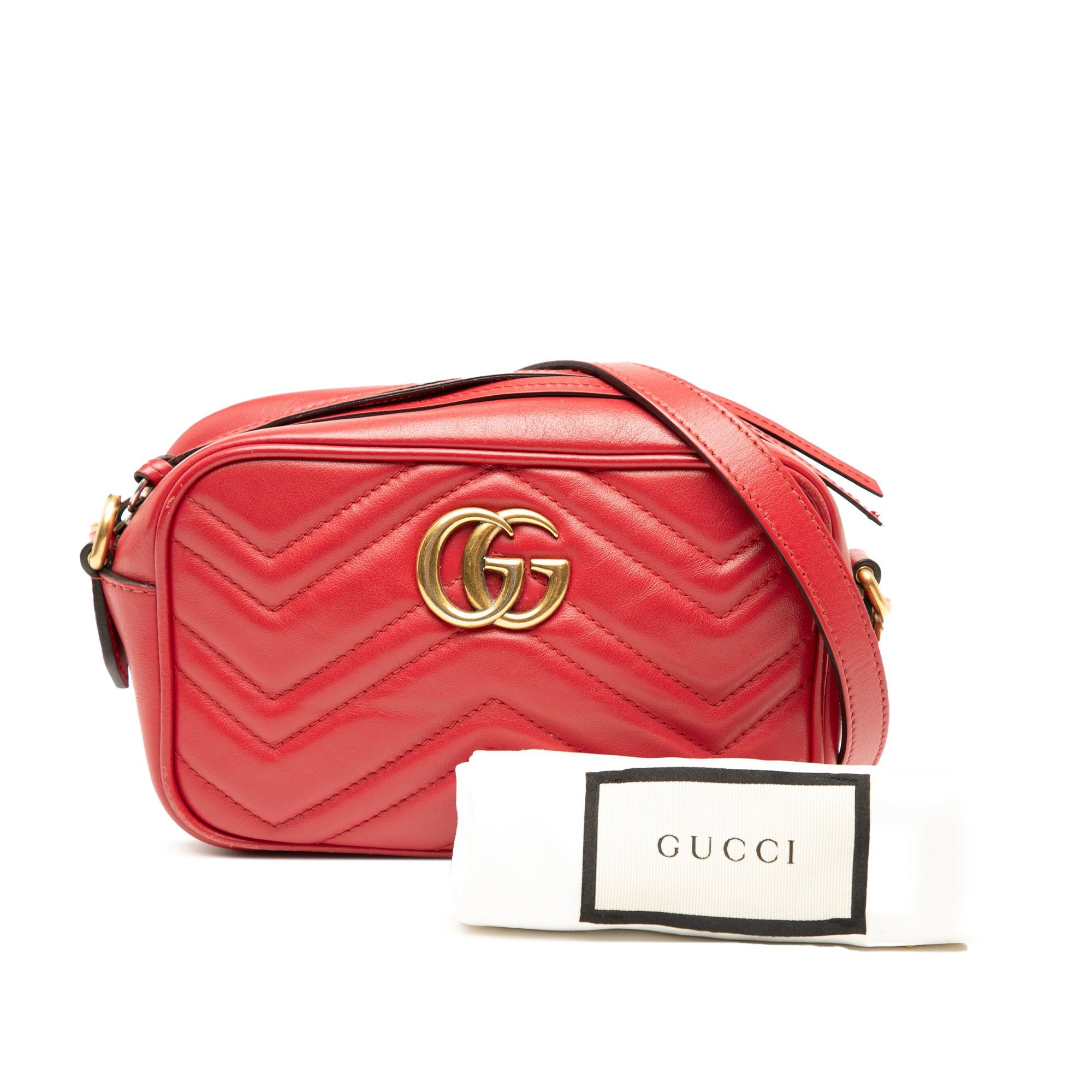 Gucci Mini GG Marmont Matelasse Leather Crossbody Size ONE SIZE - 8 Thumbnail