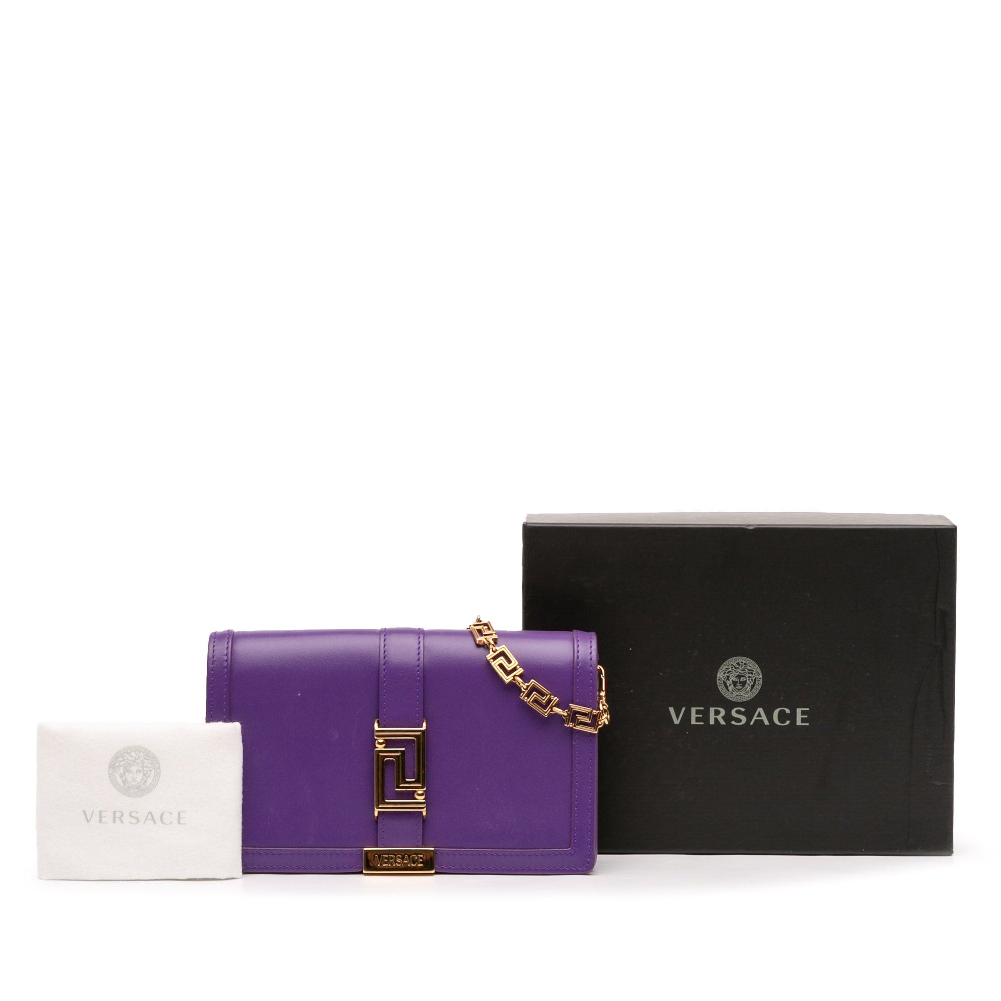 Versace Leather Greca Goddess Wallet on Chain Size ONE SIZE - 12 Thumbnail