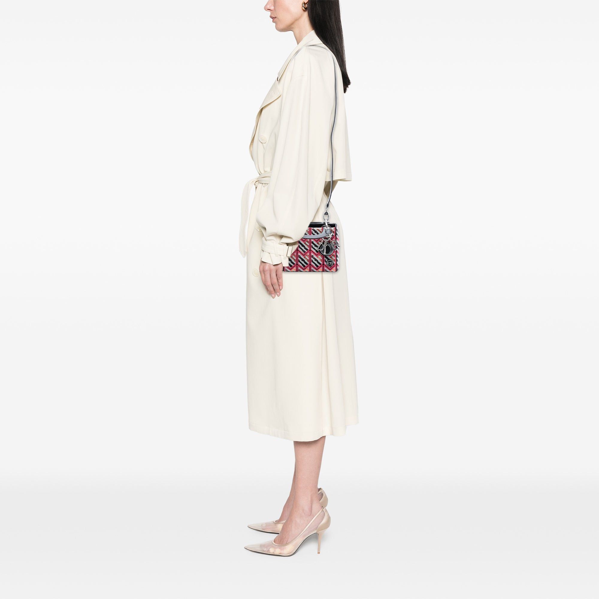 Dior Mini Patent Sequined Lady Dior Size ONE SIZE - 7 Thumbnail