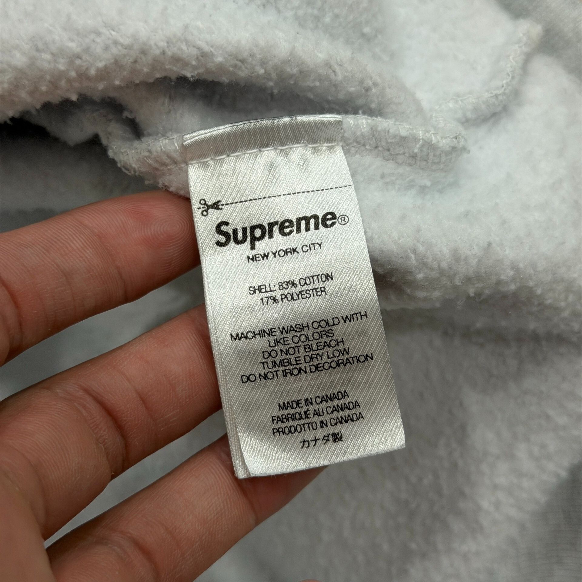 Supreme Supreme Gray Logo Sweatshirt XL Size US XL / EU 56 / 4 - 7 Thumbnail