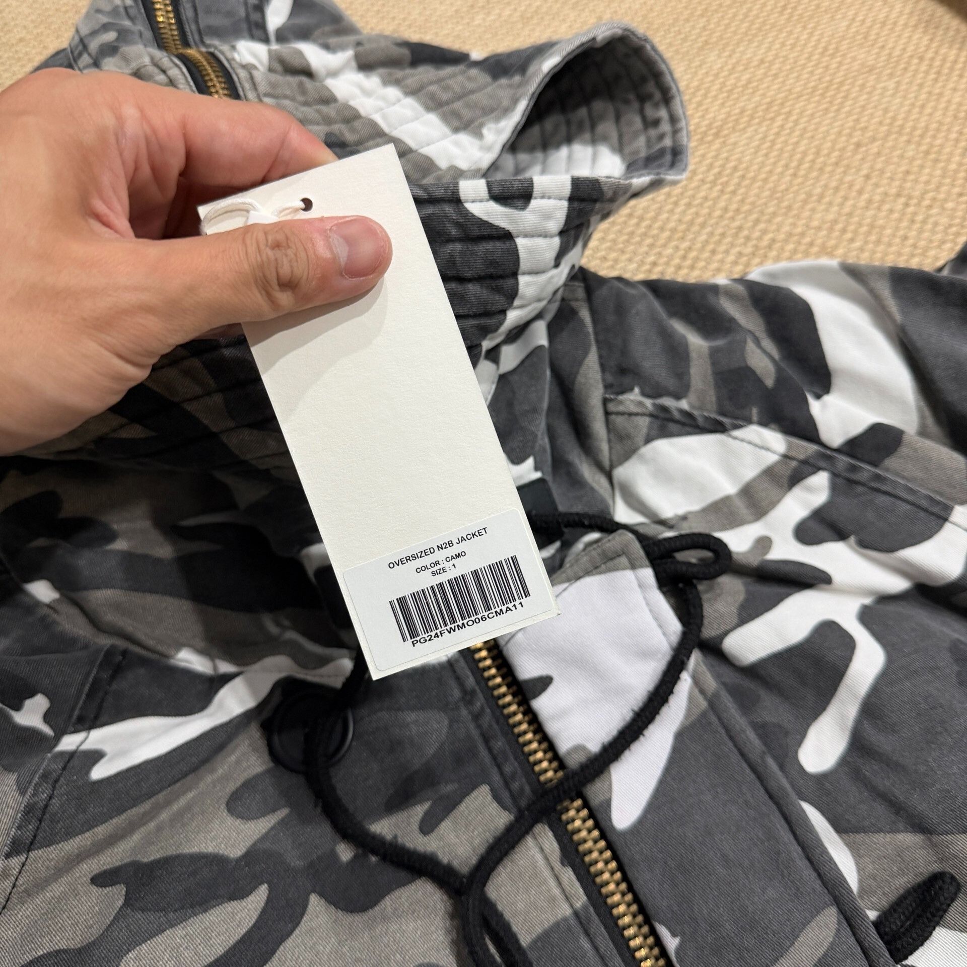 GRAILZ Camo Oversized Down Jacket Size US S / EU 44-46 / 1 - 4 Thumbnail