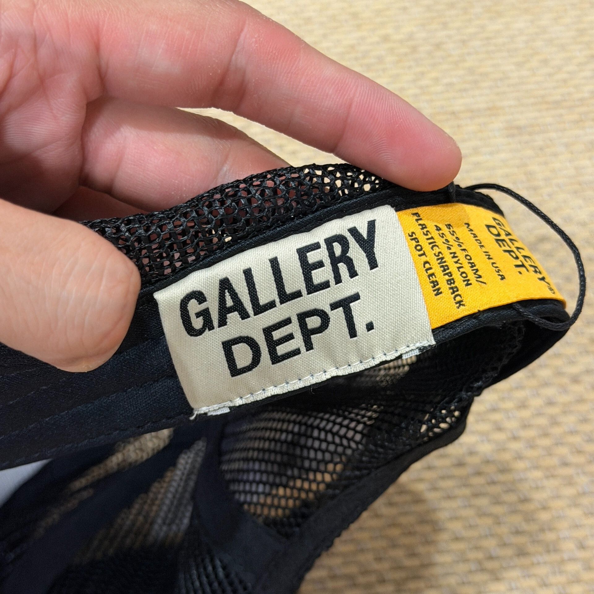 Gallery Dept. Gallery Dept Black Yellow Cap Size ONE SIZE - 3 Thumbnail