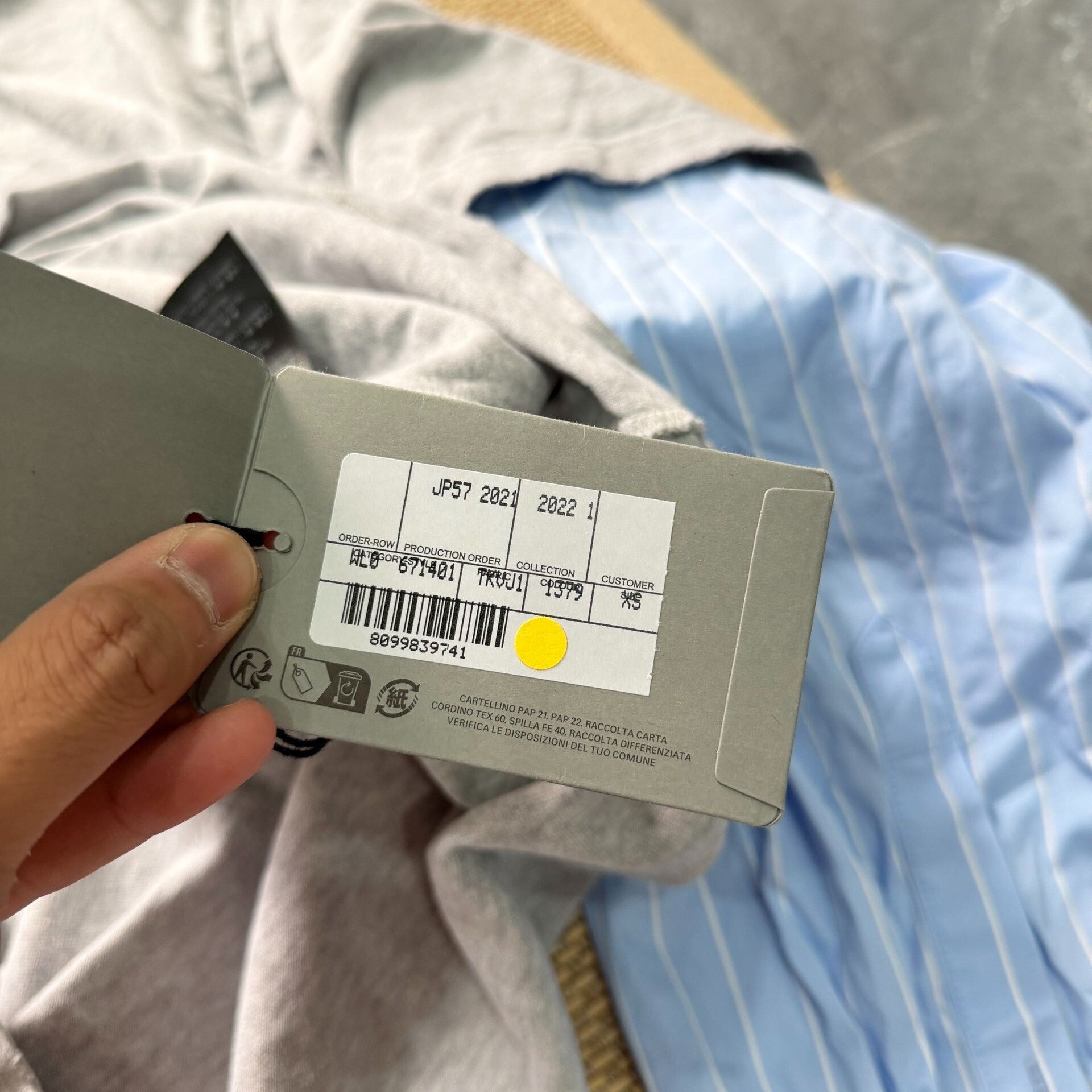 Balenciaga Balenciaga Gray Long Sleeve Shirt Size US XS / EU 42 / 0 - 9 Thumbnail
