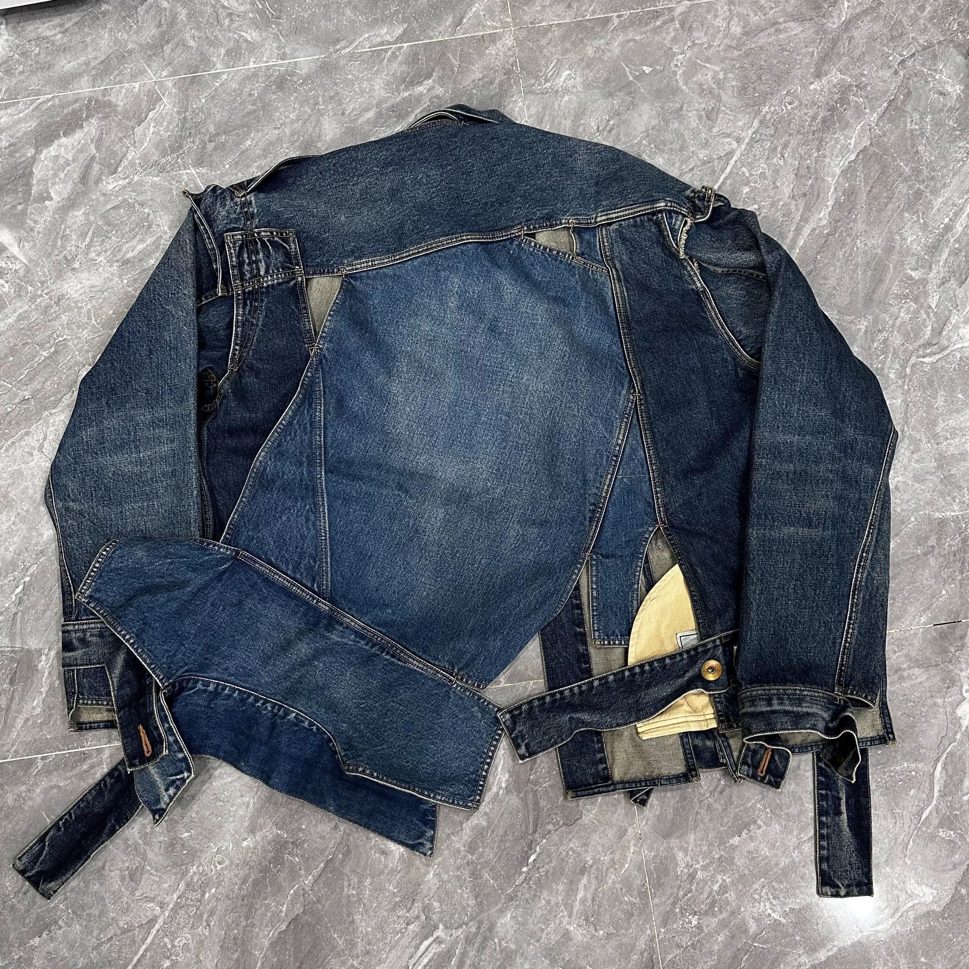 Maison MIHARA YASUHIRO Maison Mihara Yasuhiro Distressed Denim Jacket Size US L / EU 52-54 / 3 - 2 Thumbnail