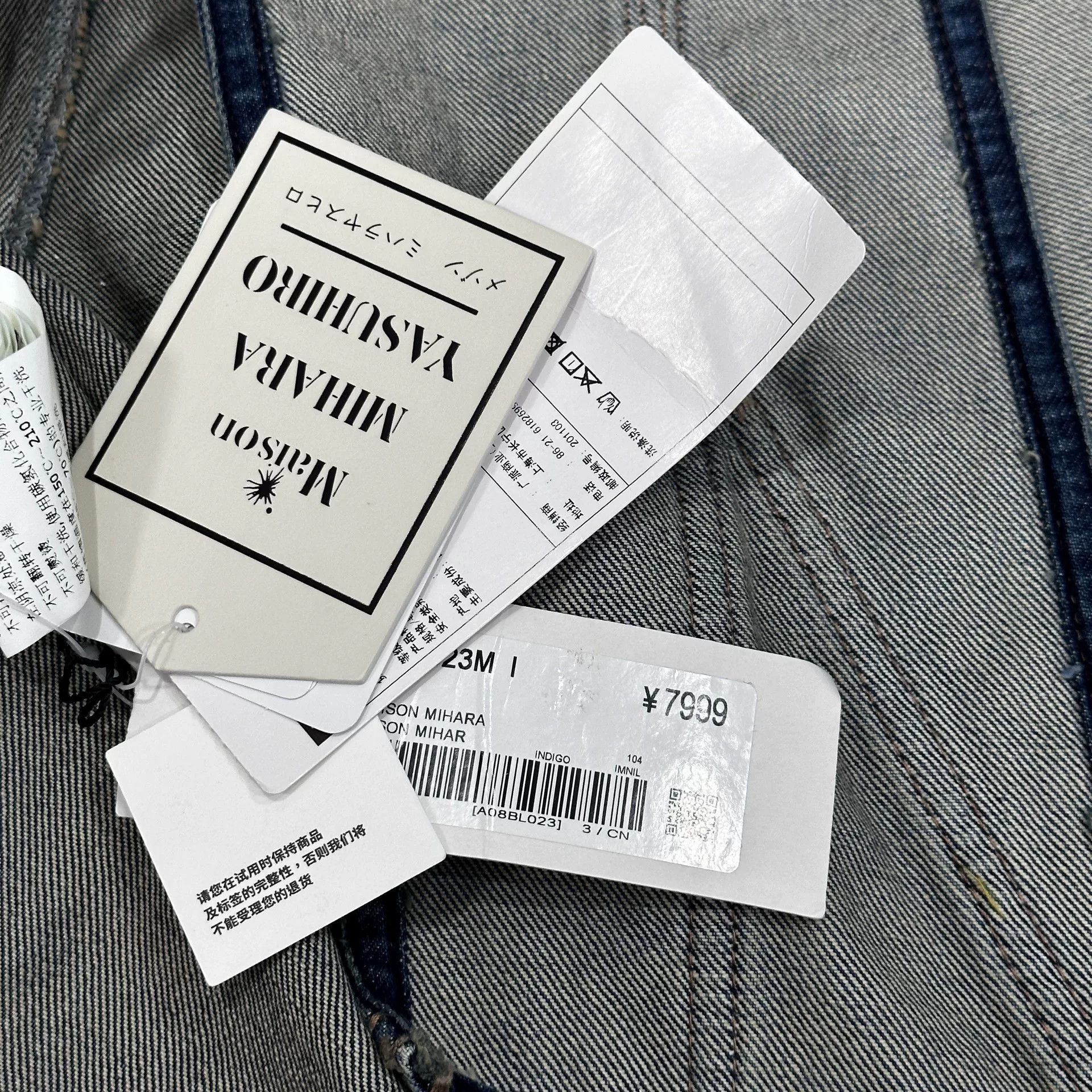 Maison MIHARA YASUHIRO Maison Mihara Yasuhiro Distressed Denim Jacket Size US L / EU 52-54 / 3 - 8 Thumbnail