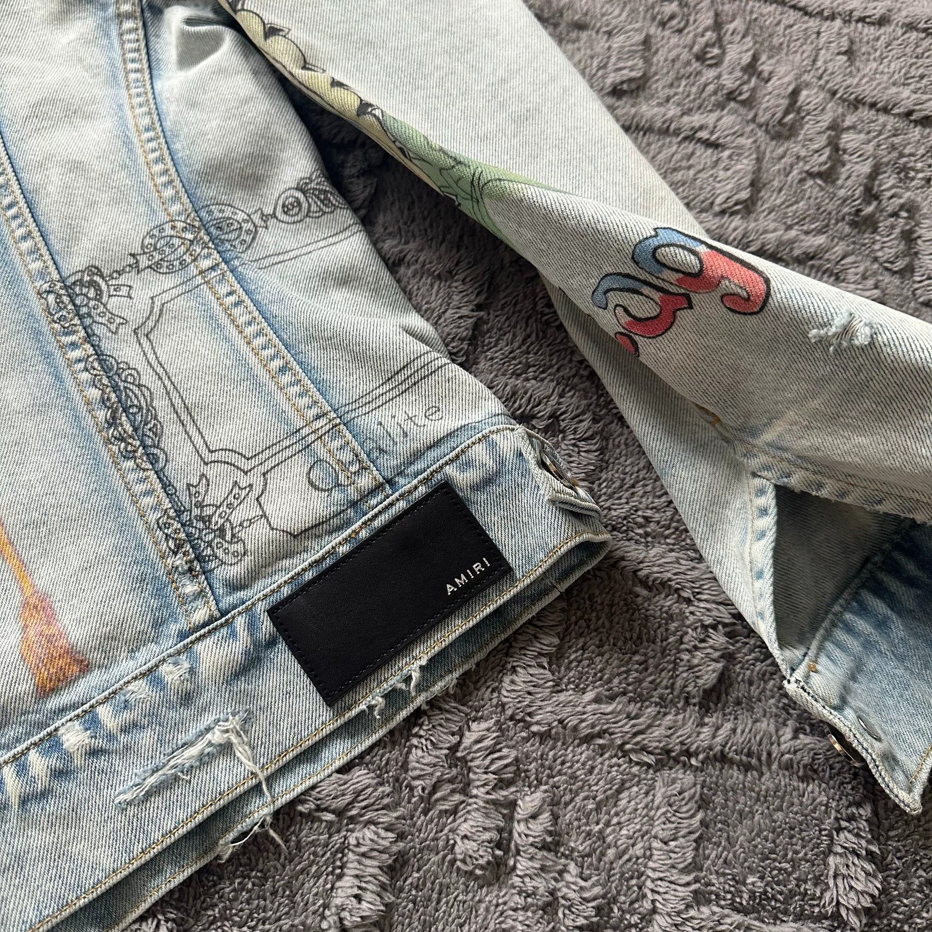 Amiri Amiri Artist Edition Graffiti Denim Jacket Size US L / EU 52-54 / 3 - 4 Thumbnail