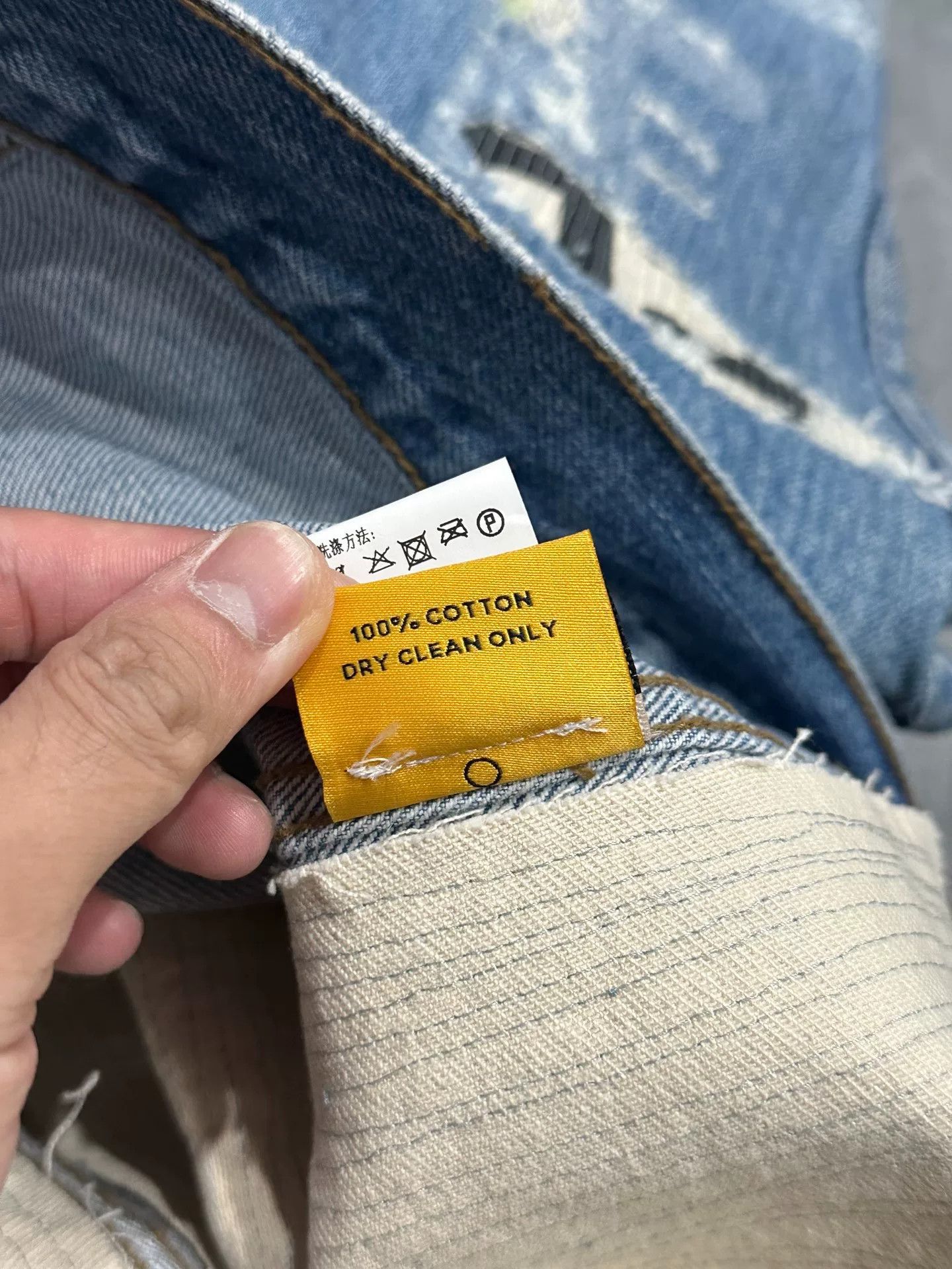 Gallery Dept. Gallery Dept. Boro Destroyed Denim Jacket Size US XL / EU 56 / 4 - 8 Thumbnail