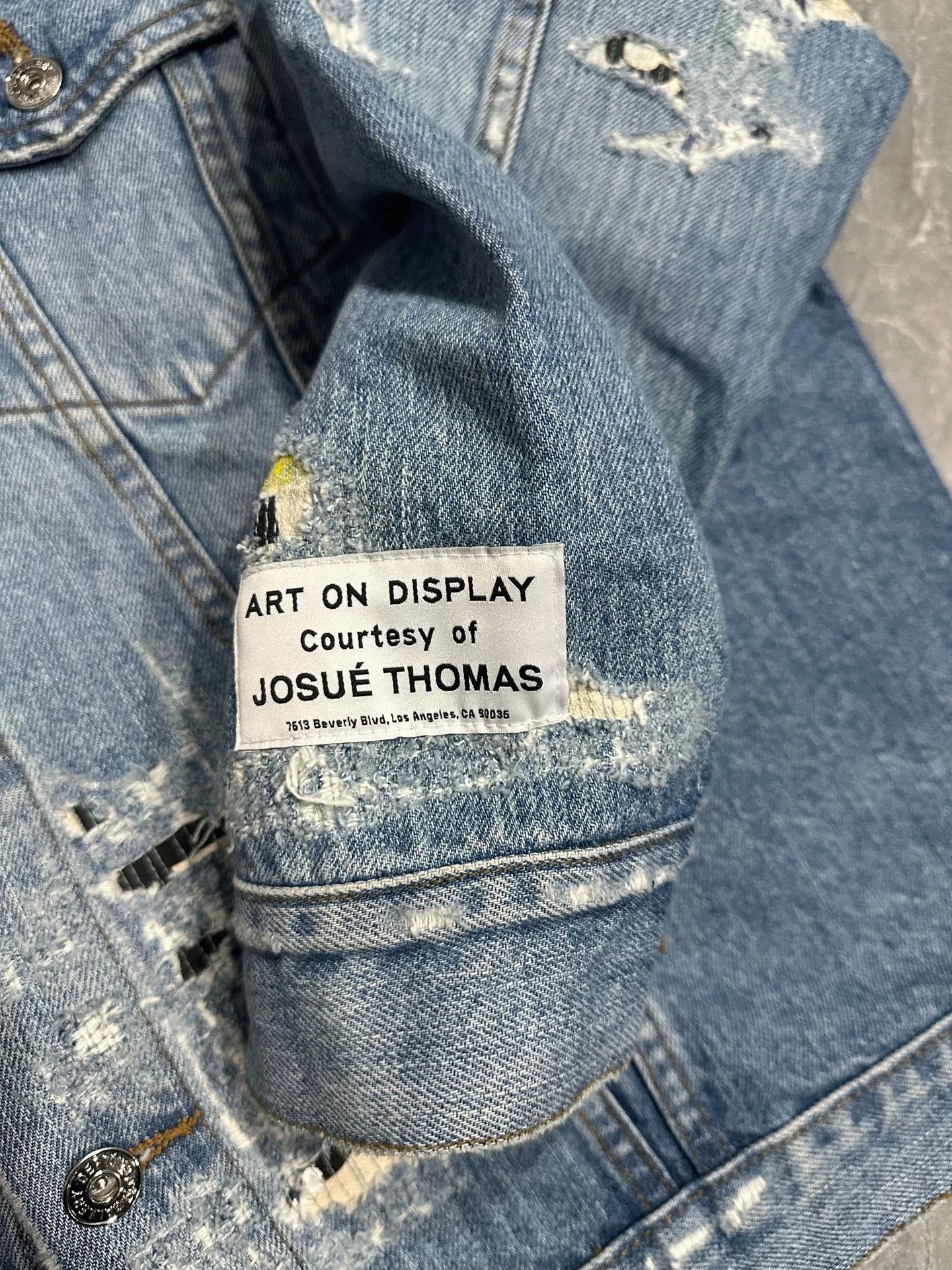 Gallery Dept. Gallery Dept. Boro Destroyed Denim Jacket Size US XL / EU 56 / 4 - 5 Thumbnail