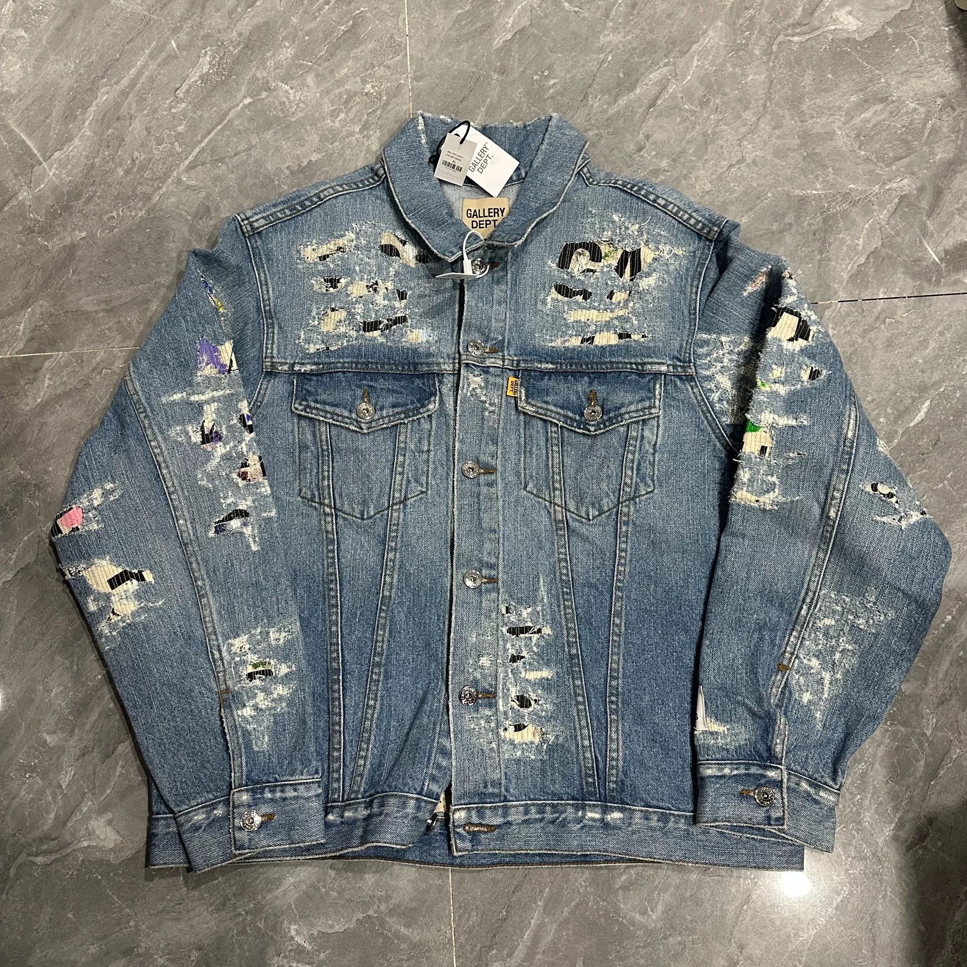 Gallery Dept. Gallery Dept. Boro Destroyed Denim Jacket Size US XL / EU 56 / 4 - 2 Thumbnail
