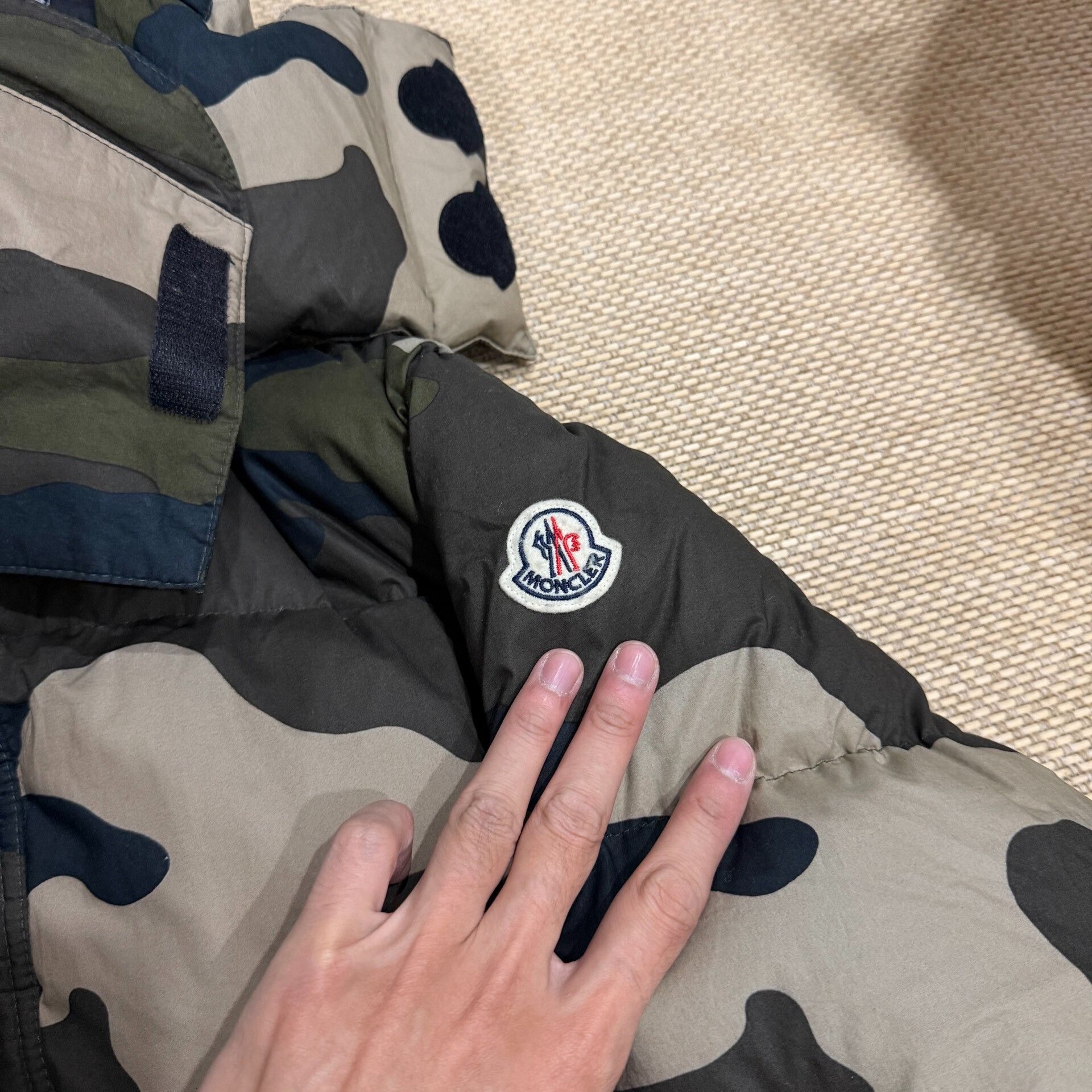 Moncler Moncler Camouflage Down Jacket with Hood Size US L / EU 52-54 / 3 - 3 Thumbnail